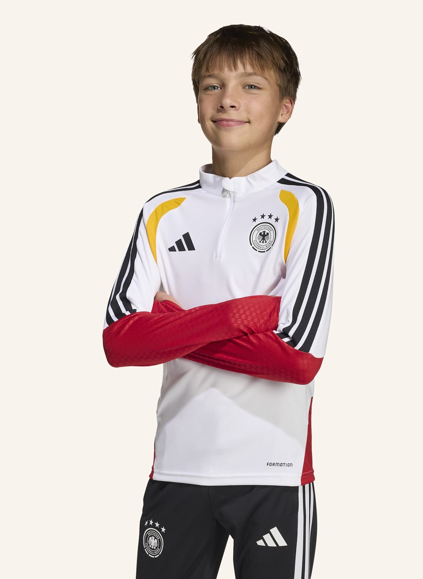 adidas GERMANY 26 TIRO KIDS TRAININGSOBERTEIL: WEISS