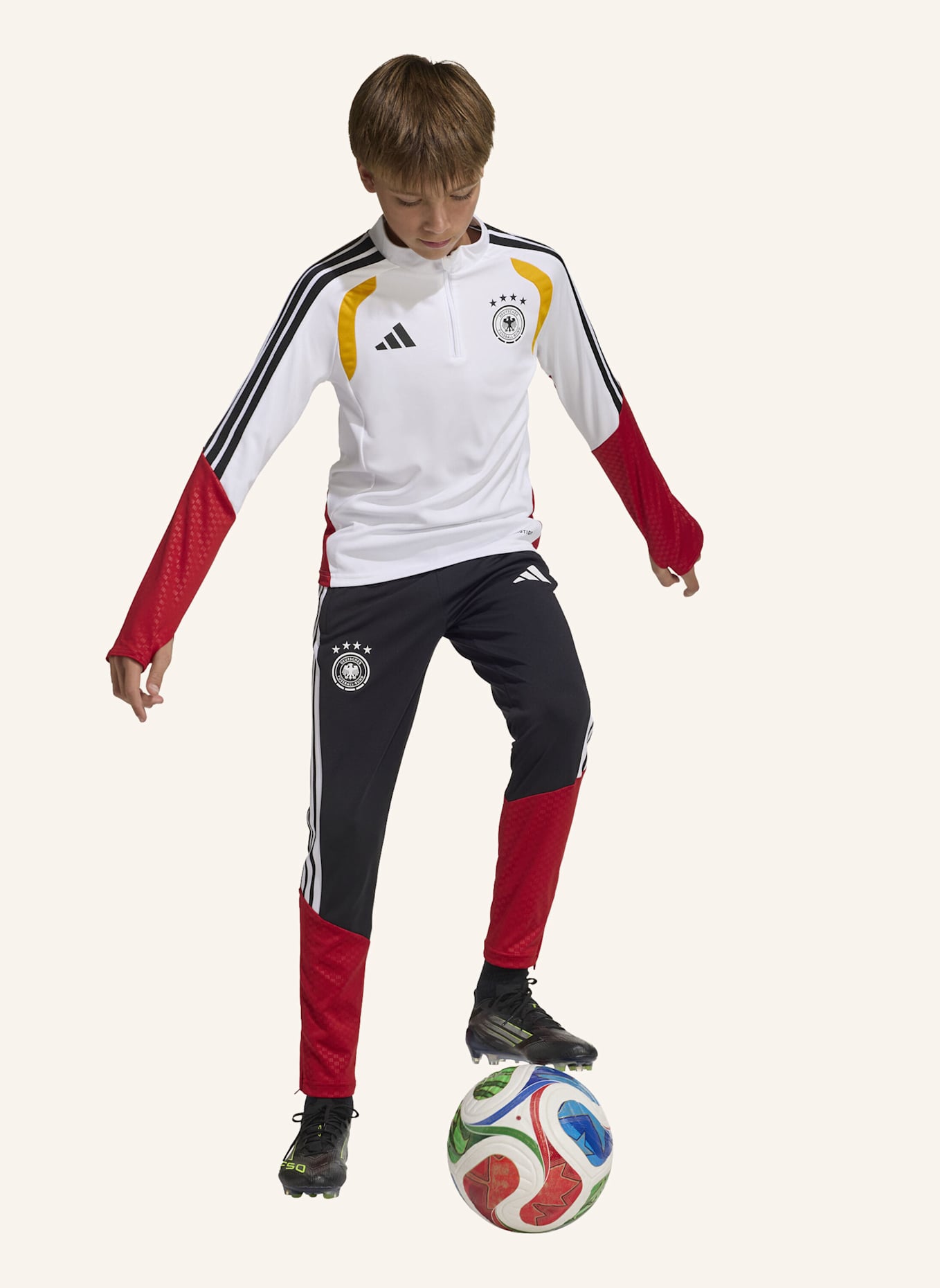 adidas GERMANY 26 TIRO KIDS TRAININGSOBERTEIL: WEISS