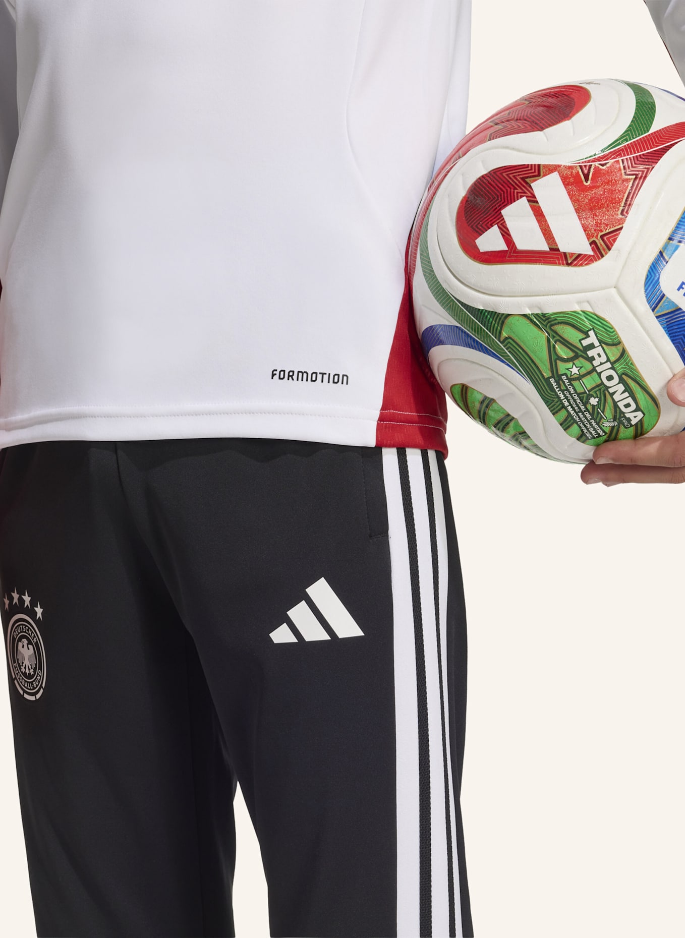 adidas GERMANY 26 TIRO KIDS TRAININGSOBERTEIL: WEISS