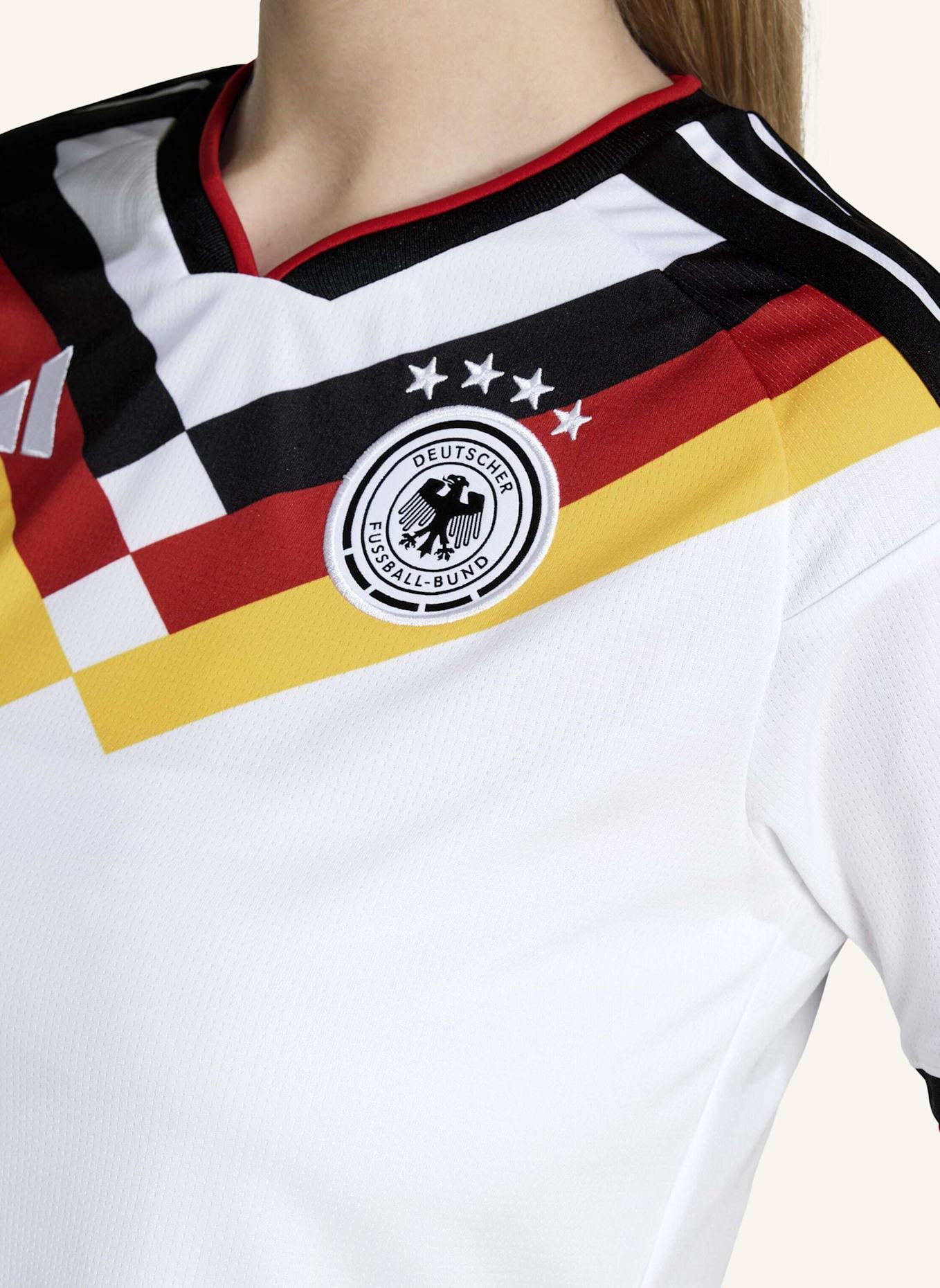 adidas KÜRZER GESCHNITTENES DEUTSCHLAND 26 HEIMTRIKOT: WEISS