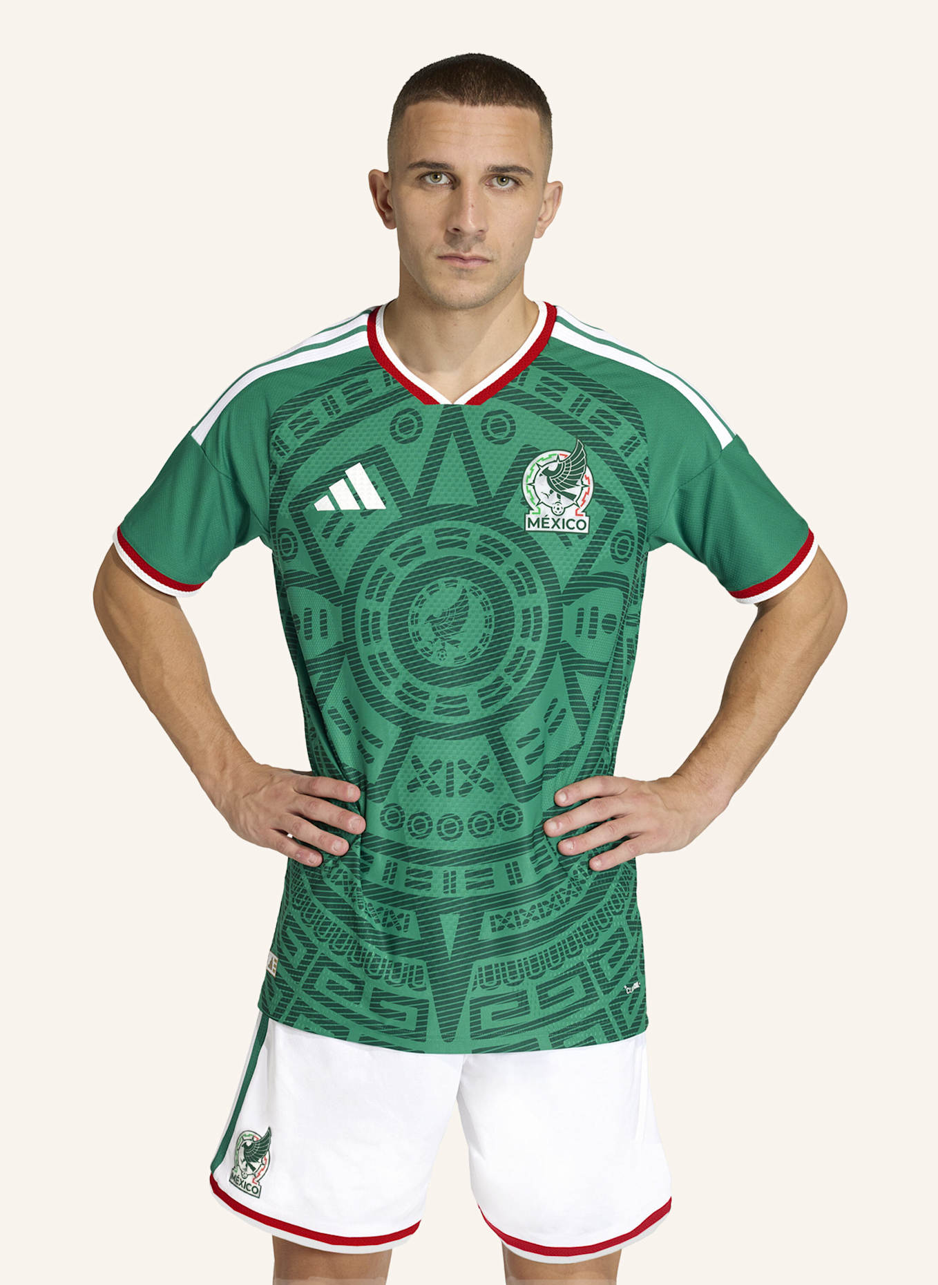 adidas AUTHENTISCHES MEXIKO 26 HEIMTRIKOT: GRÜN