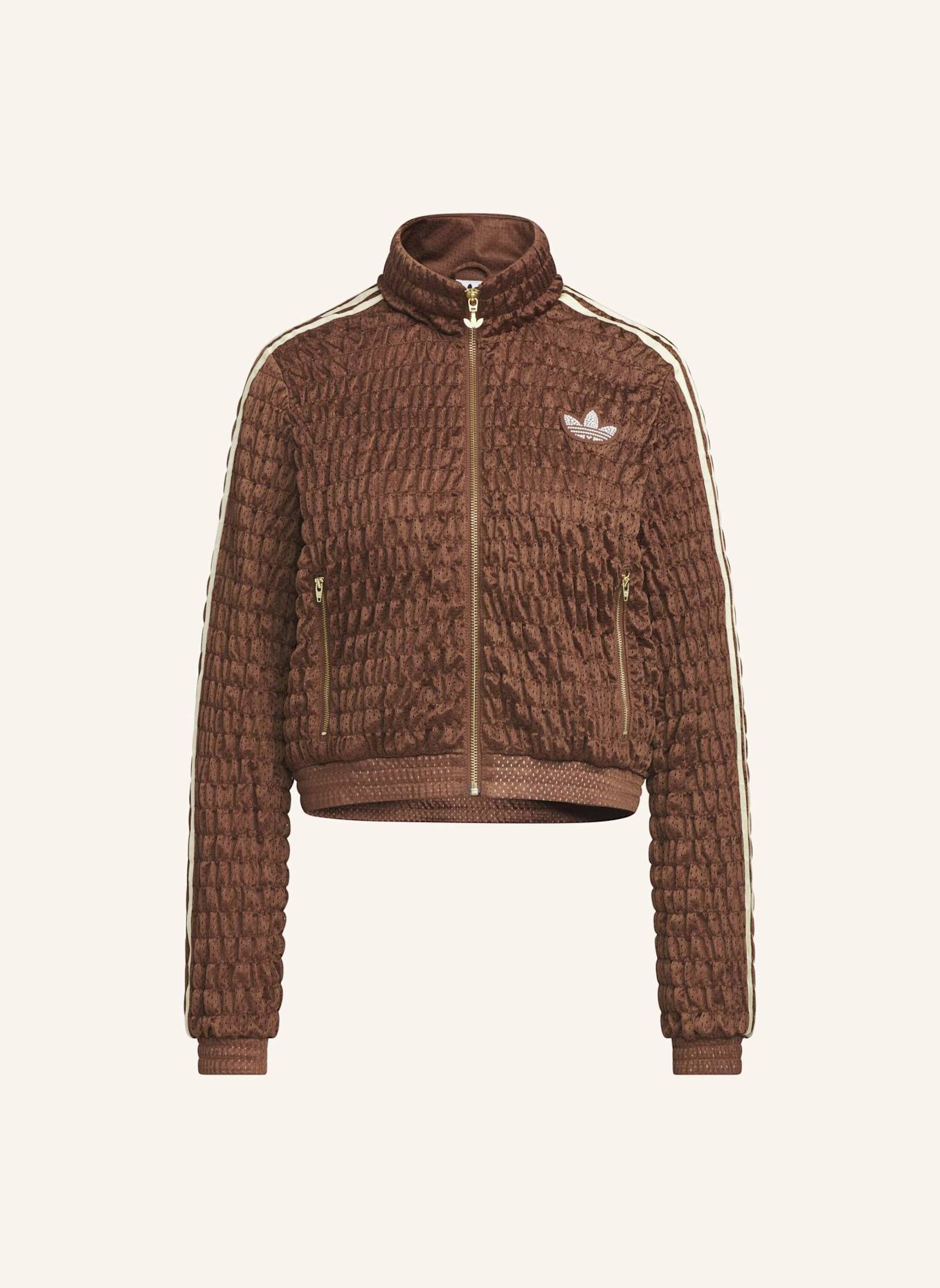 adidas Originals SMOKED TRACK TOP: BRAUN