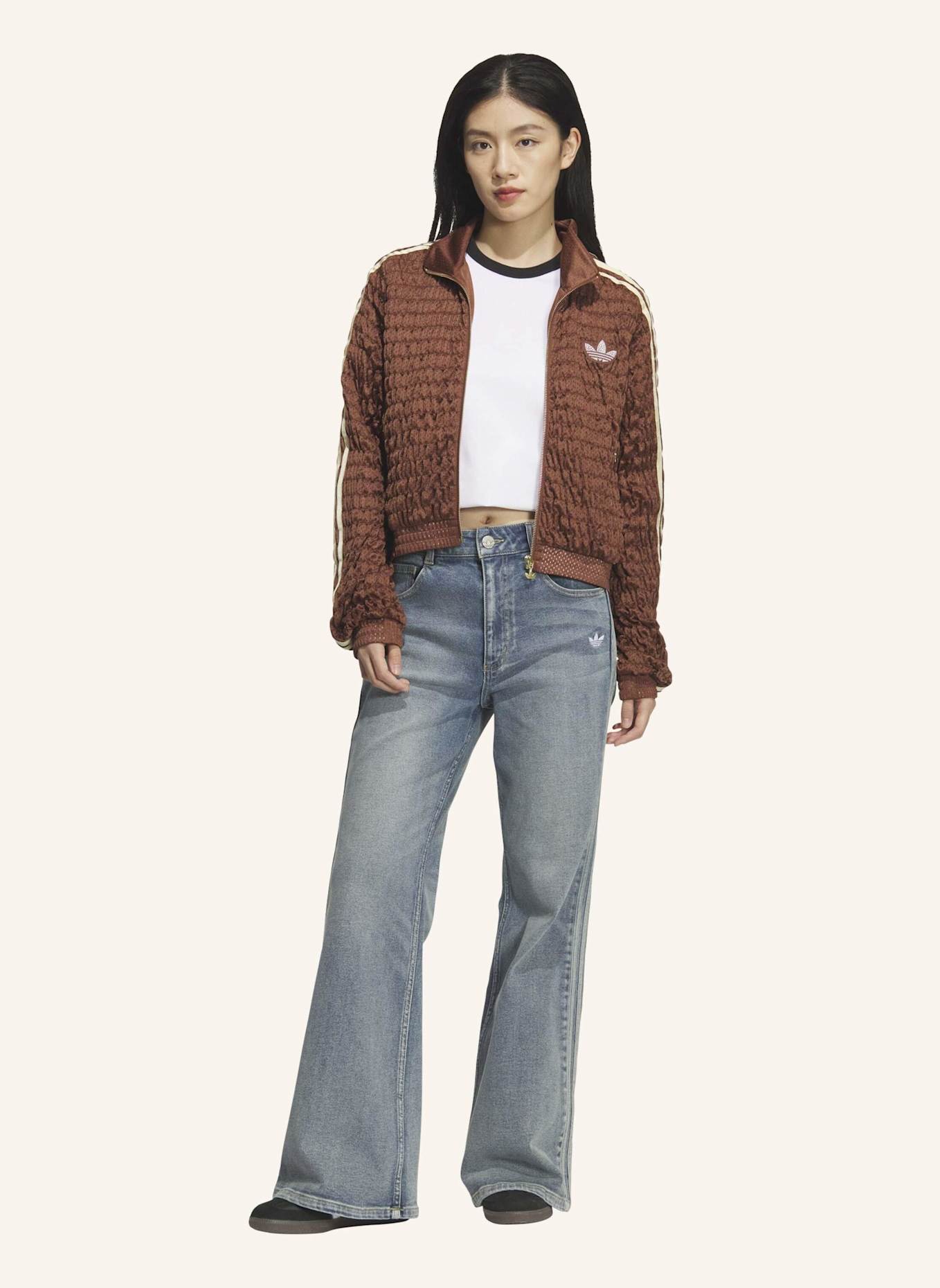 adidas Originals SMOKED TRACK TOP: BRAUN