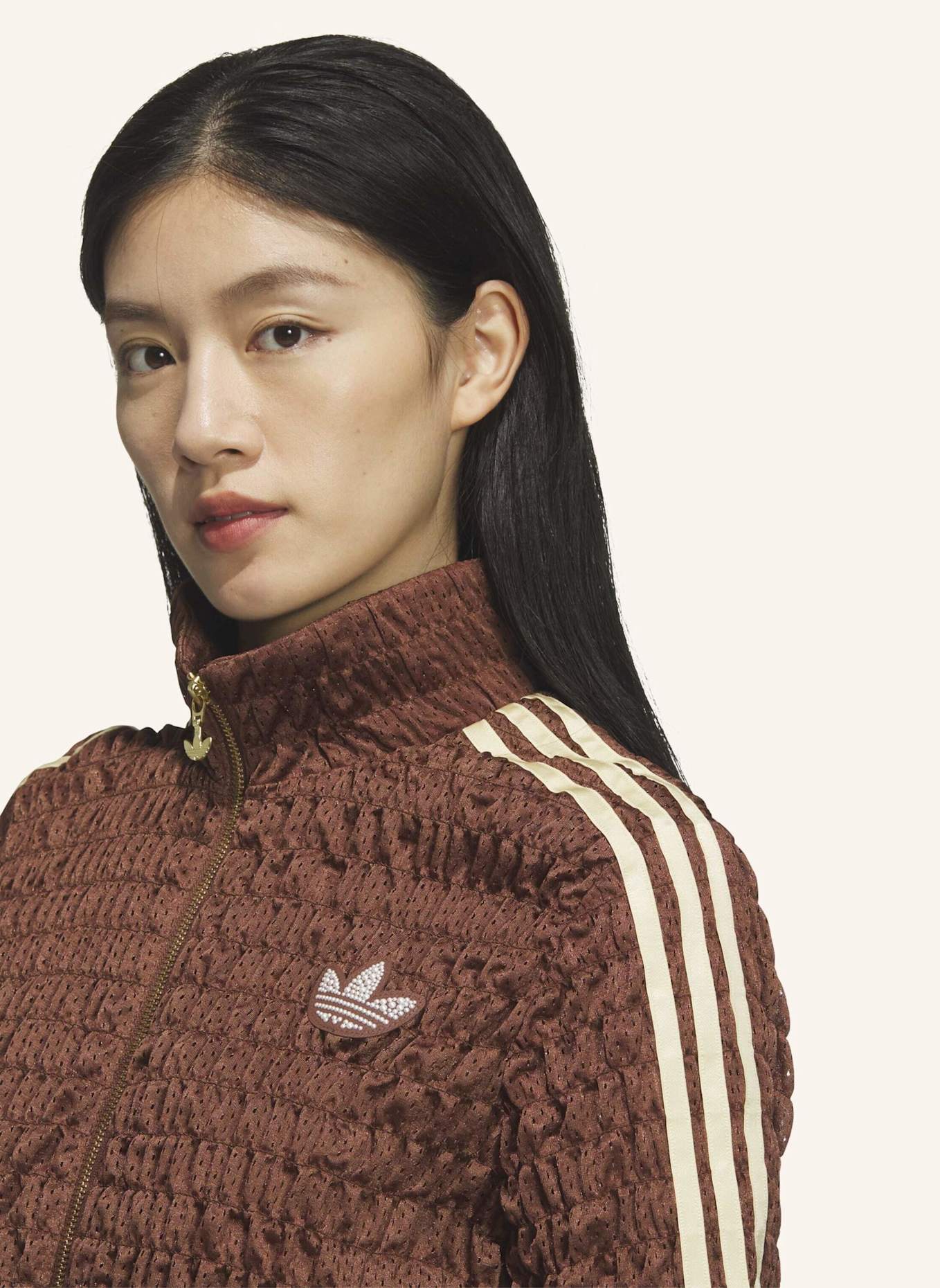 adidas Originals SMOKED TRACK TOP: BRAUN