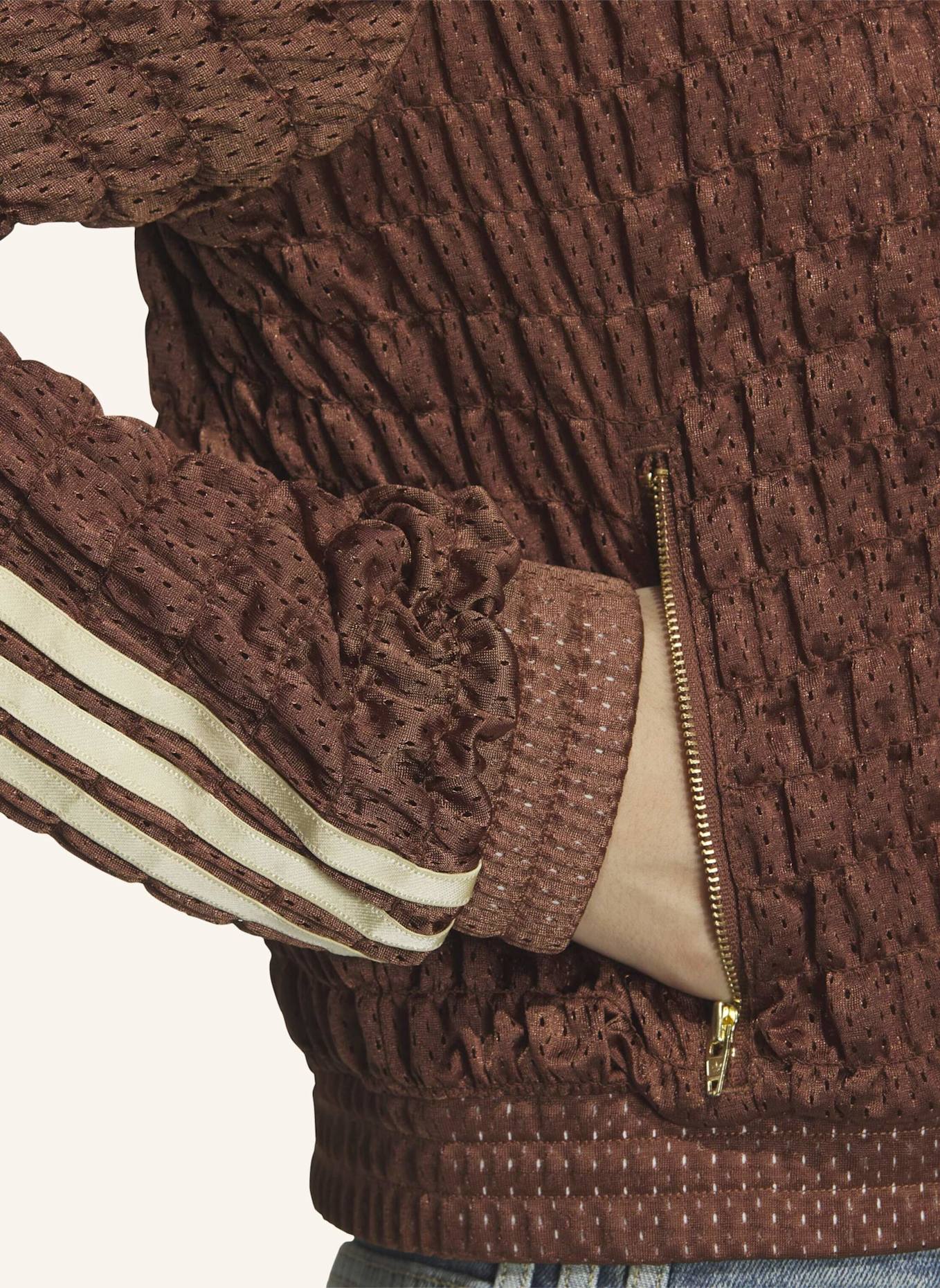 adidas Originals SMOKED TRACK TOP: BRAUN