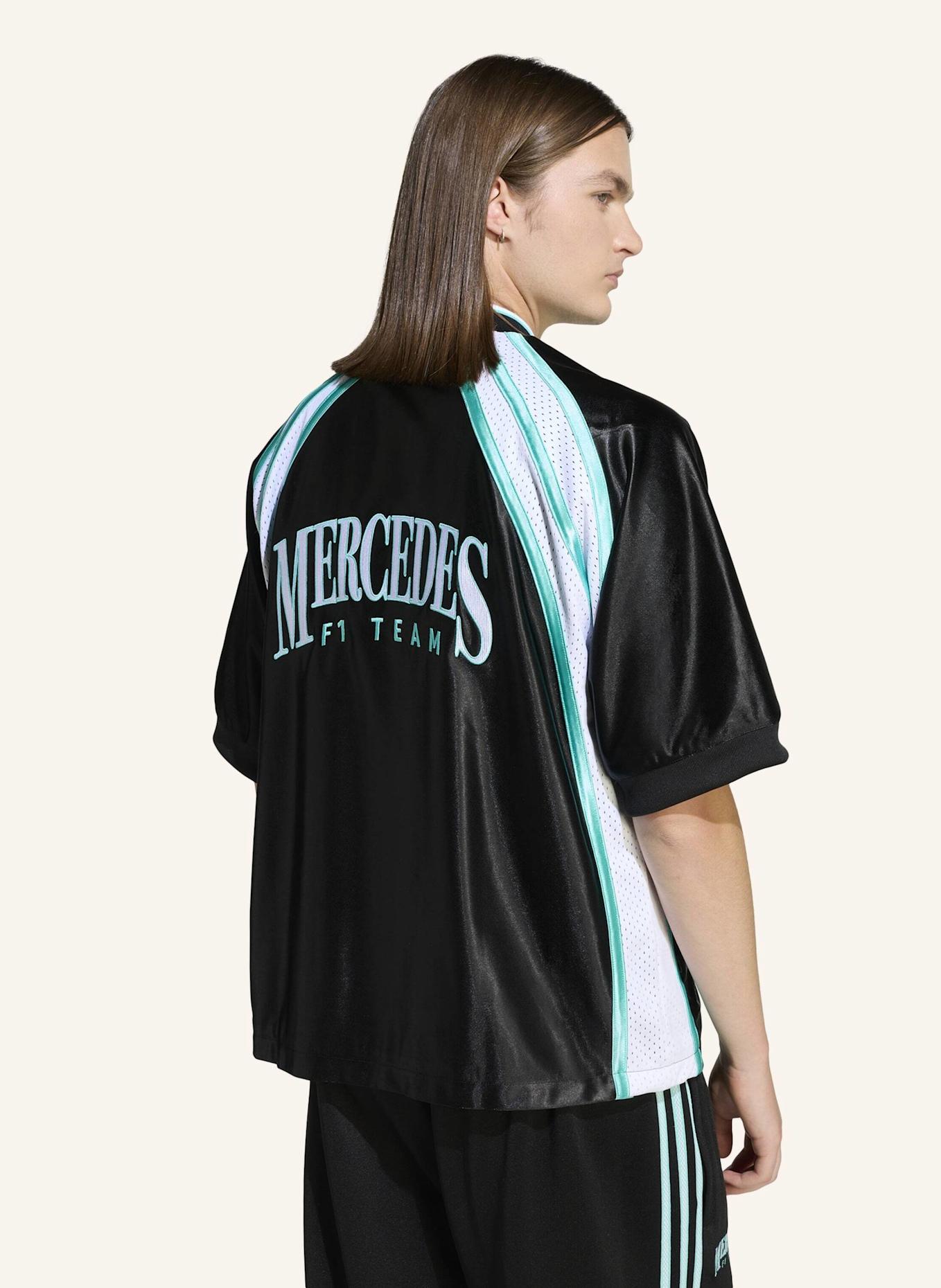 adidas MERCEDES – AMG PETRONAS FORMULA ONE TEAM LAS VEGAS BASEBALL SHIRT FÜR HERREN: SCHWARZ/ WEISS