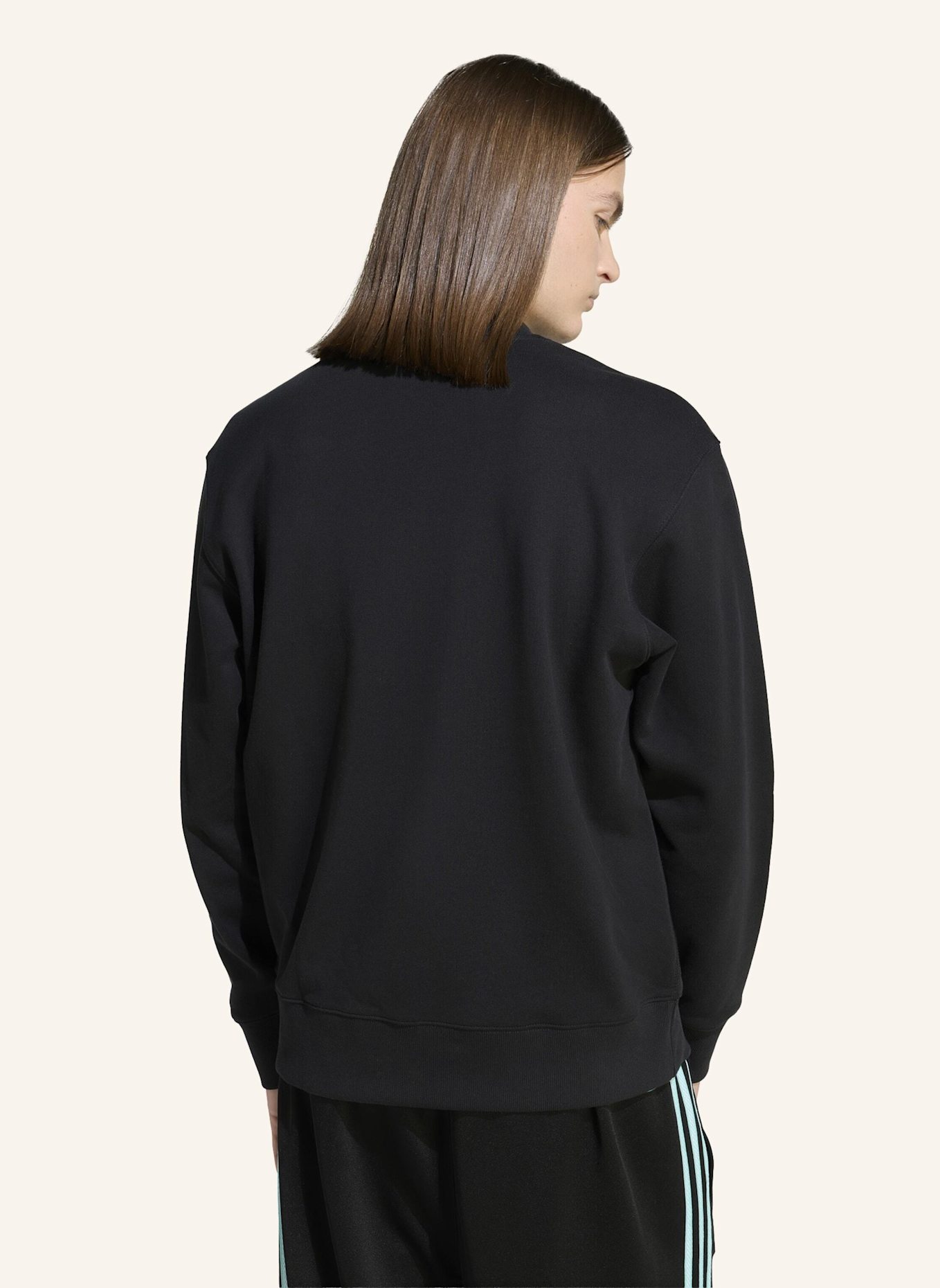 adidas MERCEDES - AMG PETRONAS FORMULA ONE TEAM LAS VEGAS SWEAT TOP MEN: SCHWARZ/ WEISS