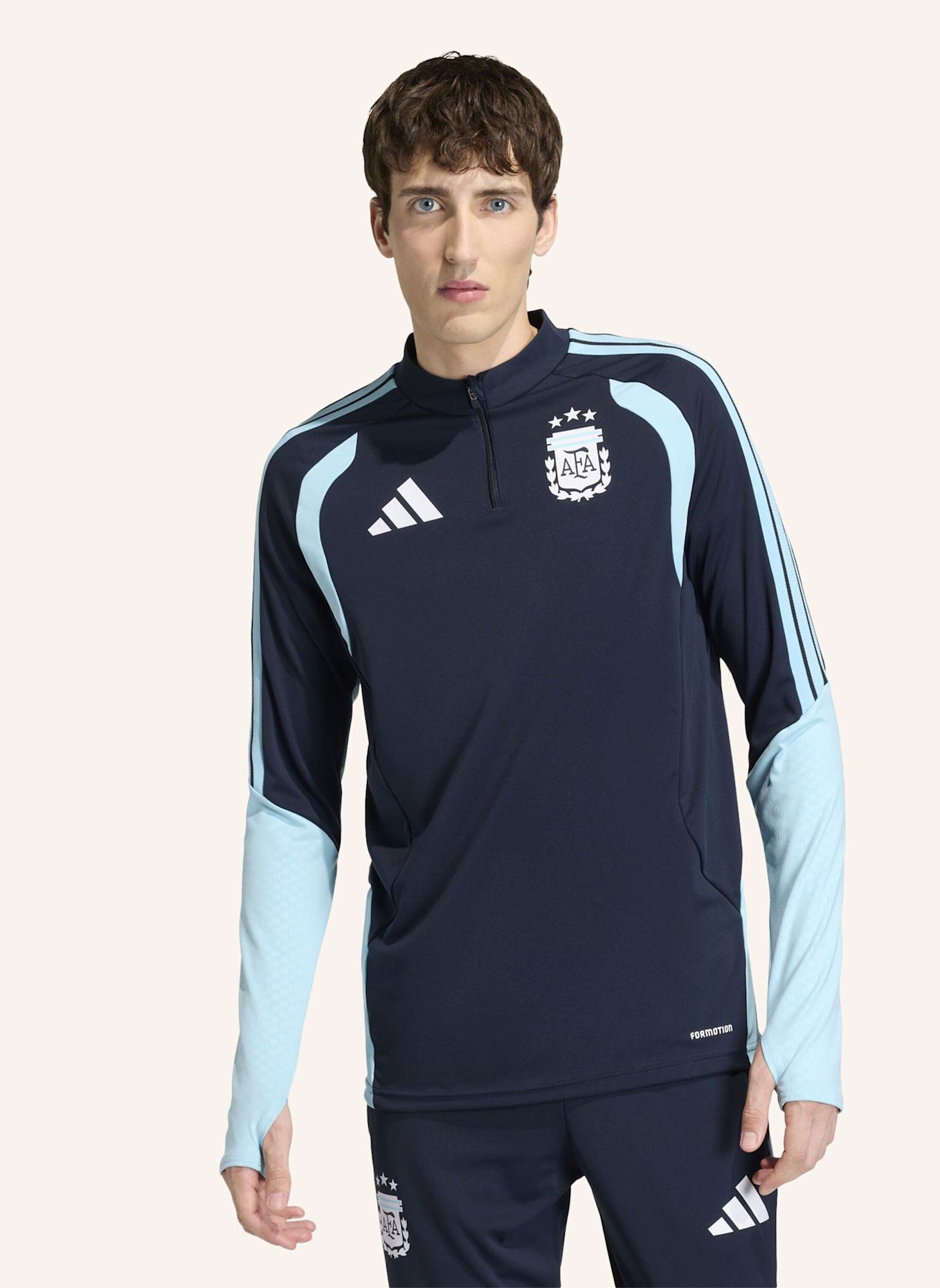 adidas ARGENTINIEN 26 TIRO TRAININGSOBERTEIL: BLAU