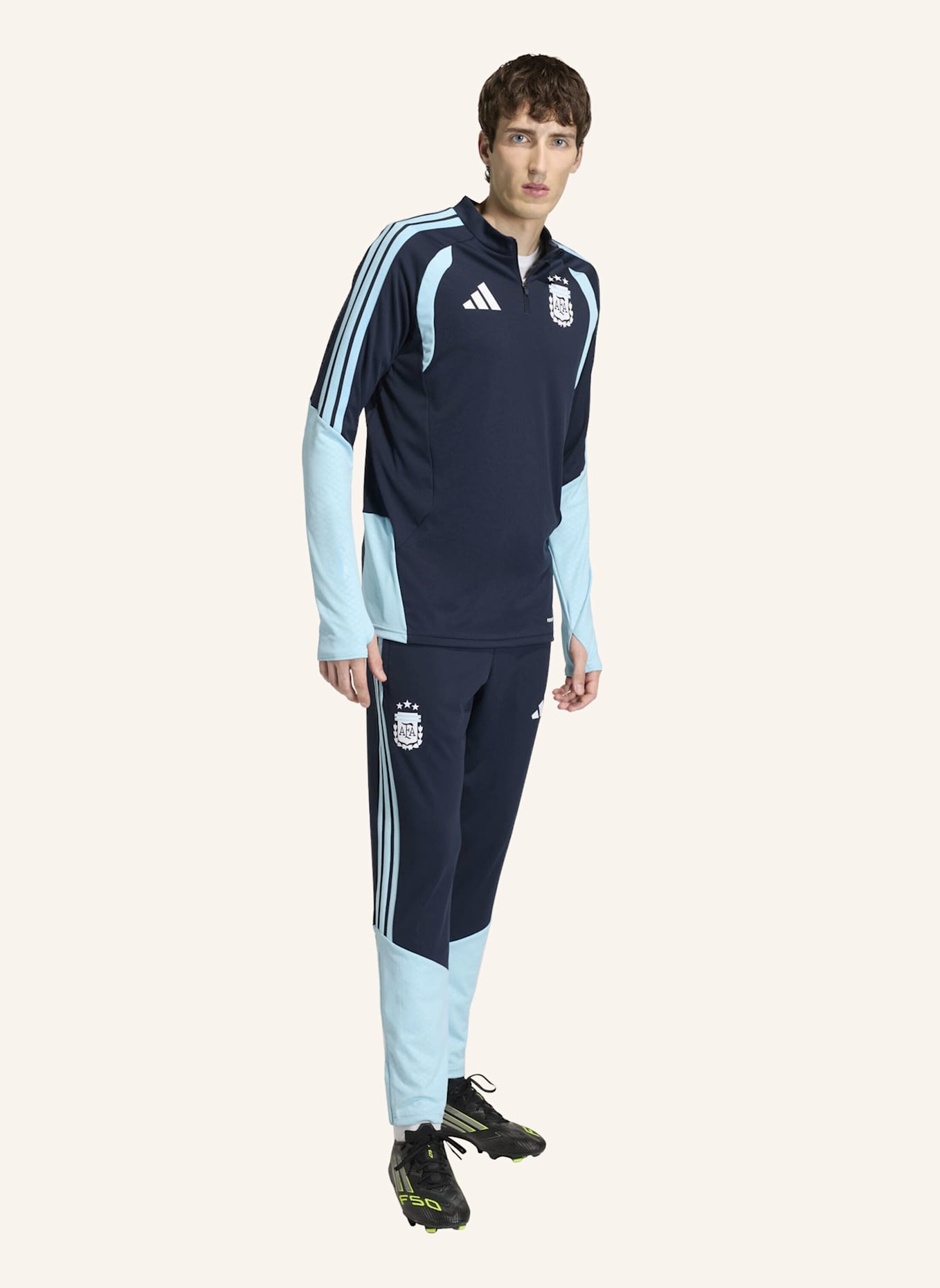 adidas ARGENTINIEN 26 TIRO TRAININGSOBERTEIL: BLAU