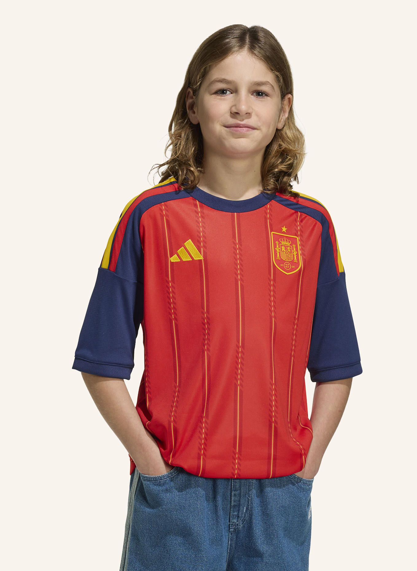 adidas SPANIEN 26 JUNIOR HEIMTRIKOT: ROT