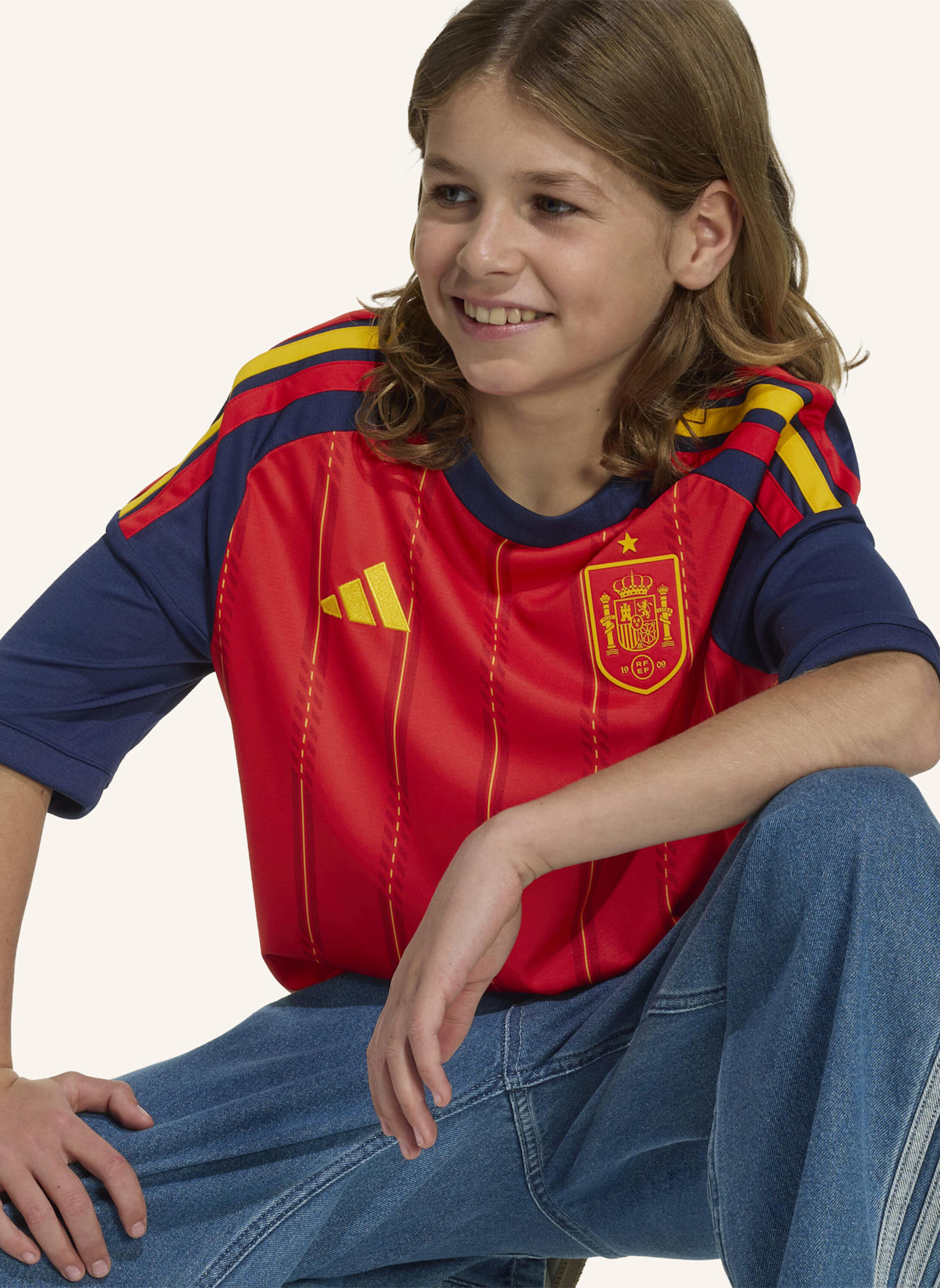 adidas SPANIEN 26 JUNIOR HEIMTRIKOT: ROT