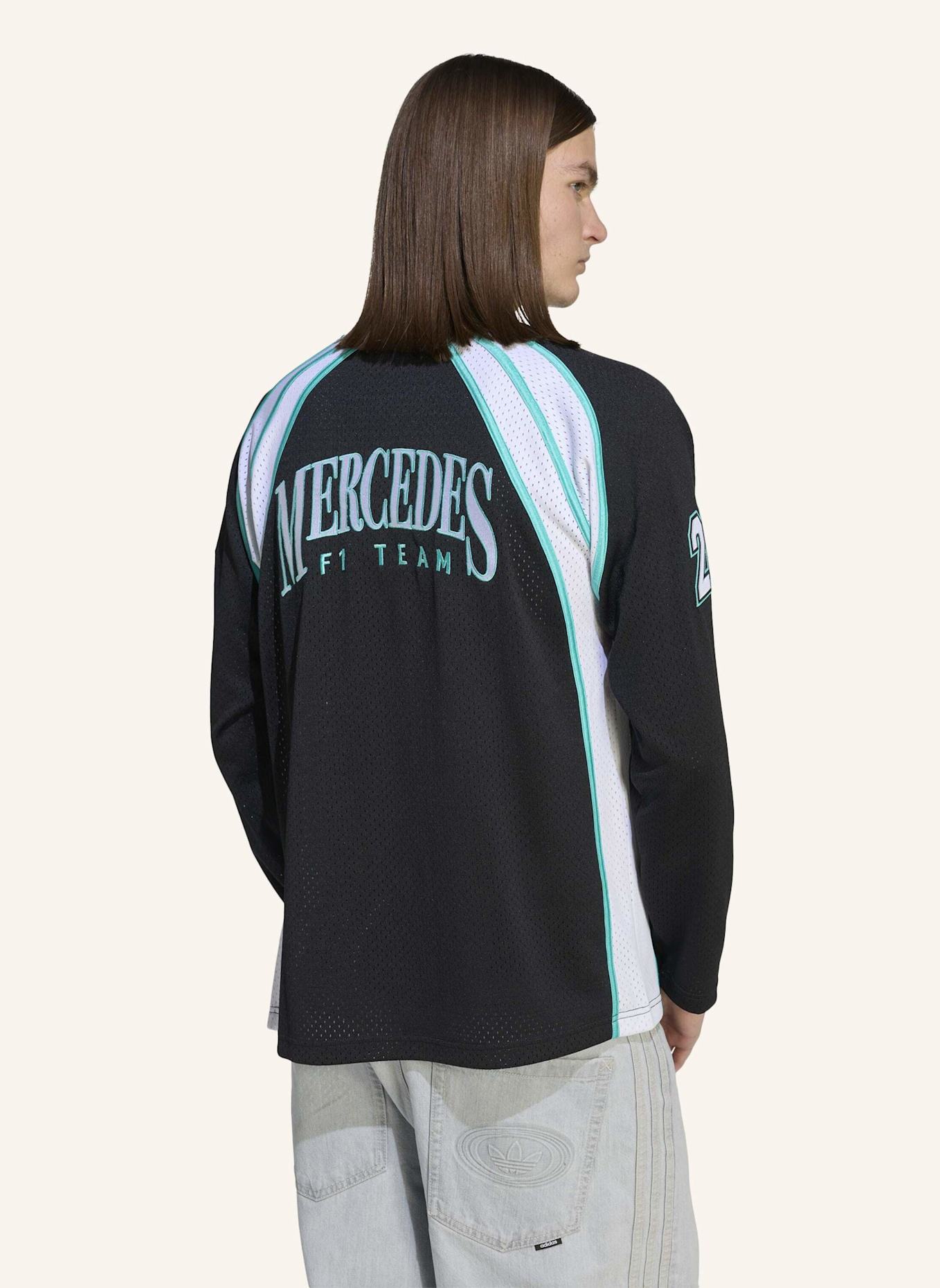 adidas MERCEDES - AMG PETRONAS FORMULA ONE TEAM LAS VEGAS LONGSLEEVE FÜR HERREN: SCHWARZ/ WEISS