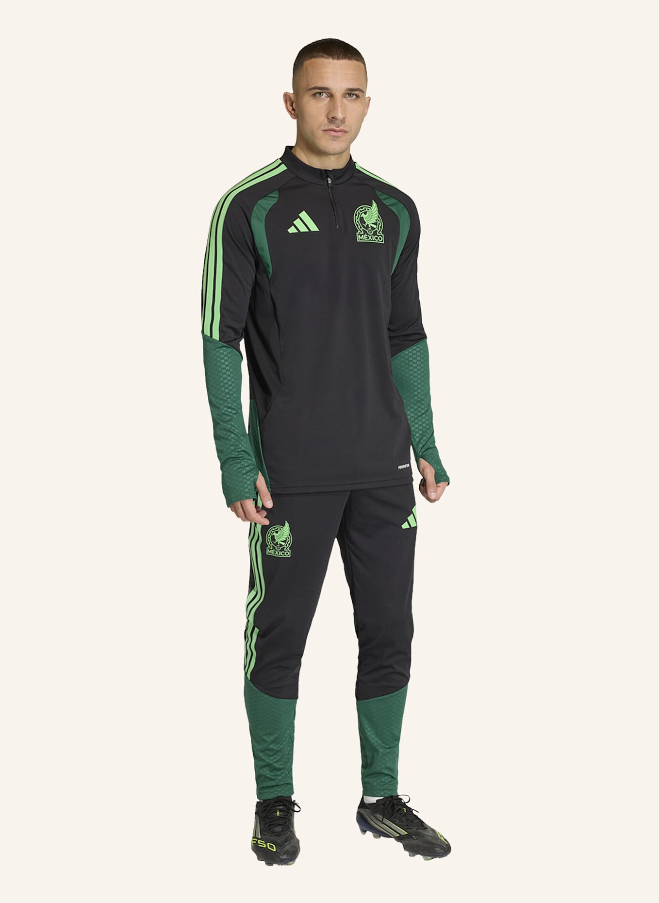 adidas MEXIKO 26 TIRO TRAININGSOBERTEIL: SCHWARZ