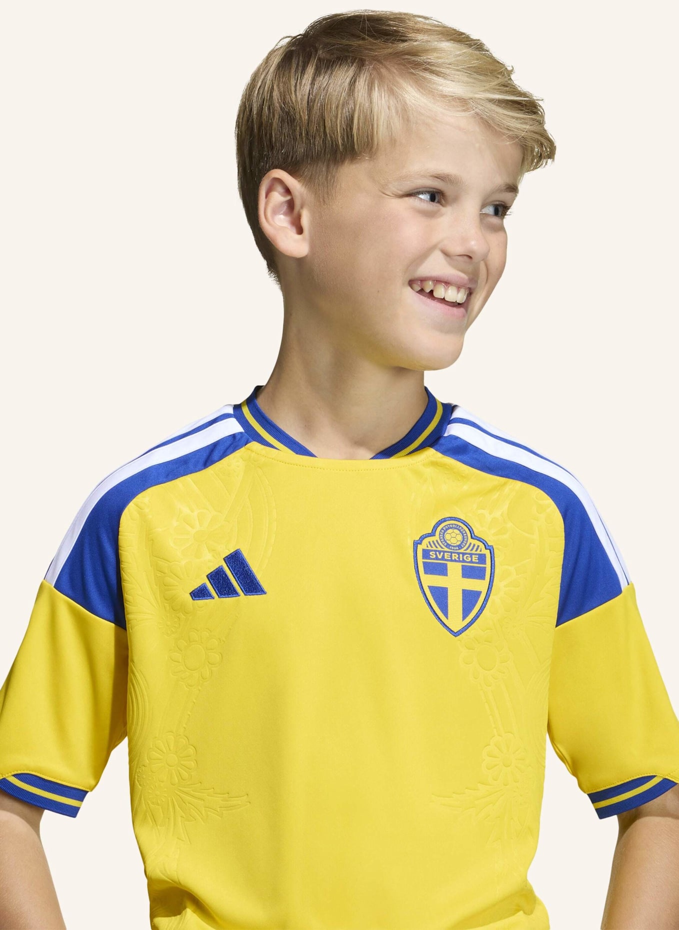 adidas SCHWEDEN 26 KIDS HEIMTRIKOT: GELB