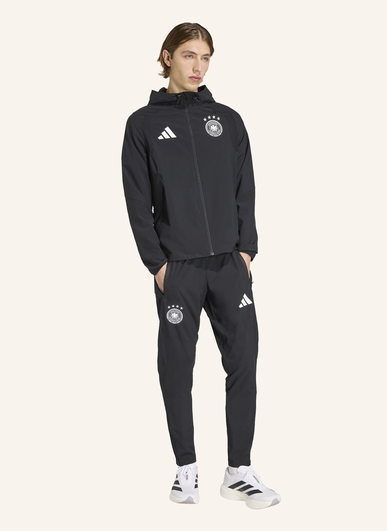 adidas Funktionsjacke DEUTSCHLAND TIRO TRAVEL: SCHWARZ