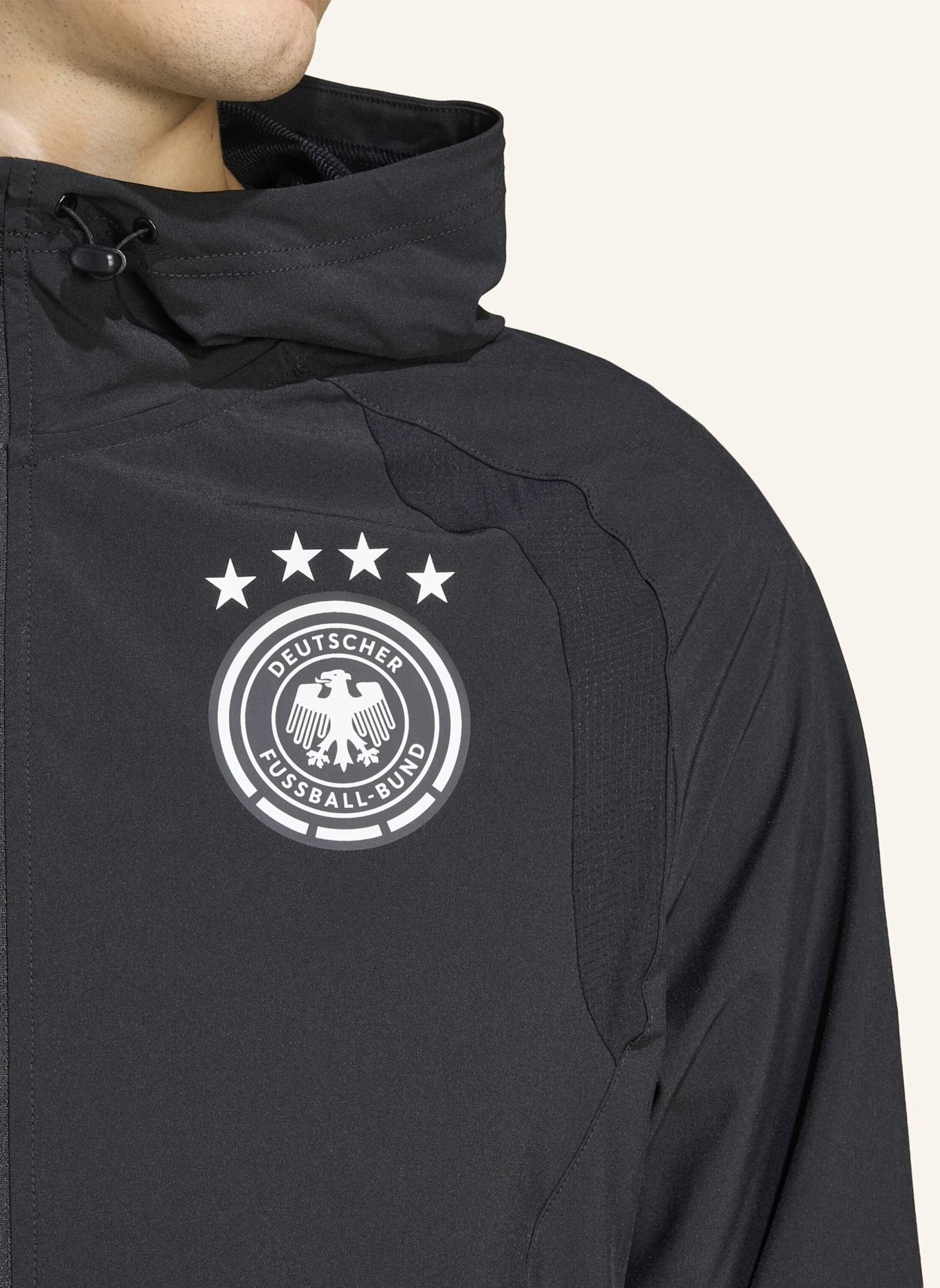 adidas Funktionsjacke DEUTSCHLAND TIRO TRAVEL: SCHWARZ