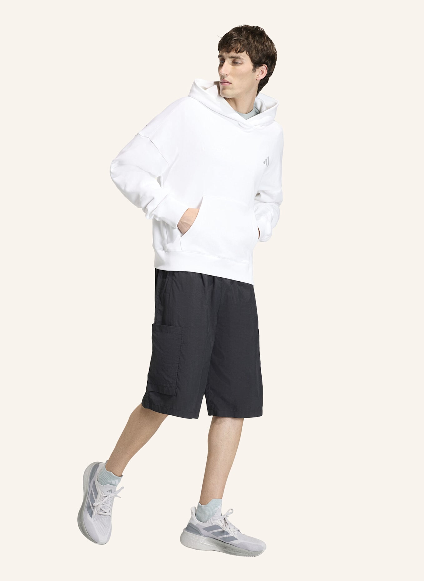 adidas ADI365 CHEERING HOODIE: WEISS