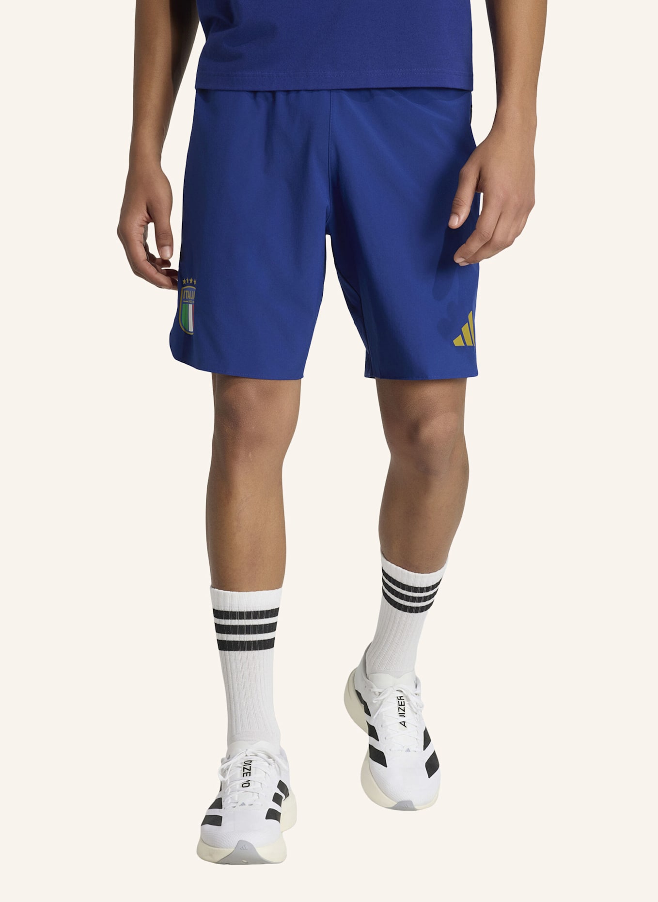 adidas ITALIEN TIRO REISESHORTS: BLAU