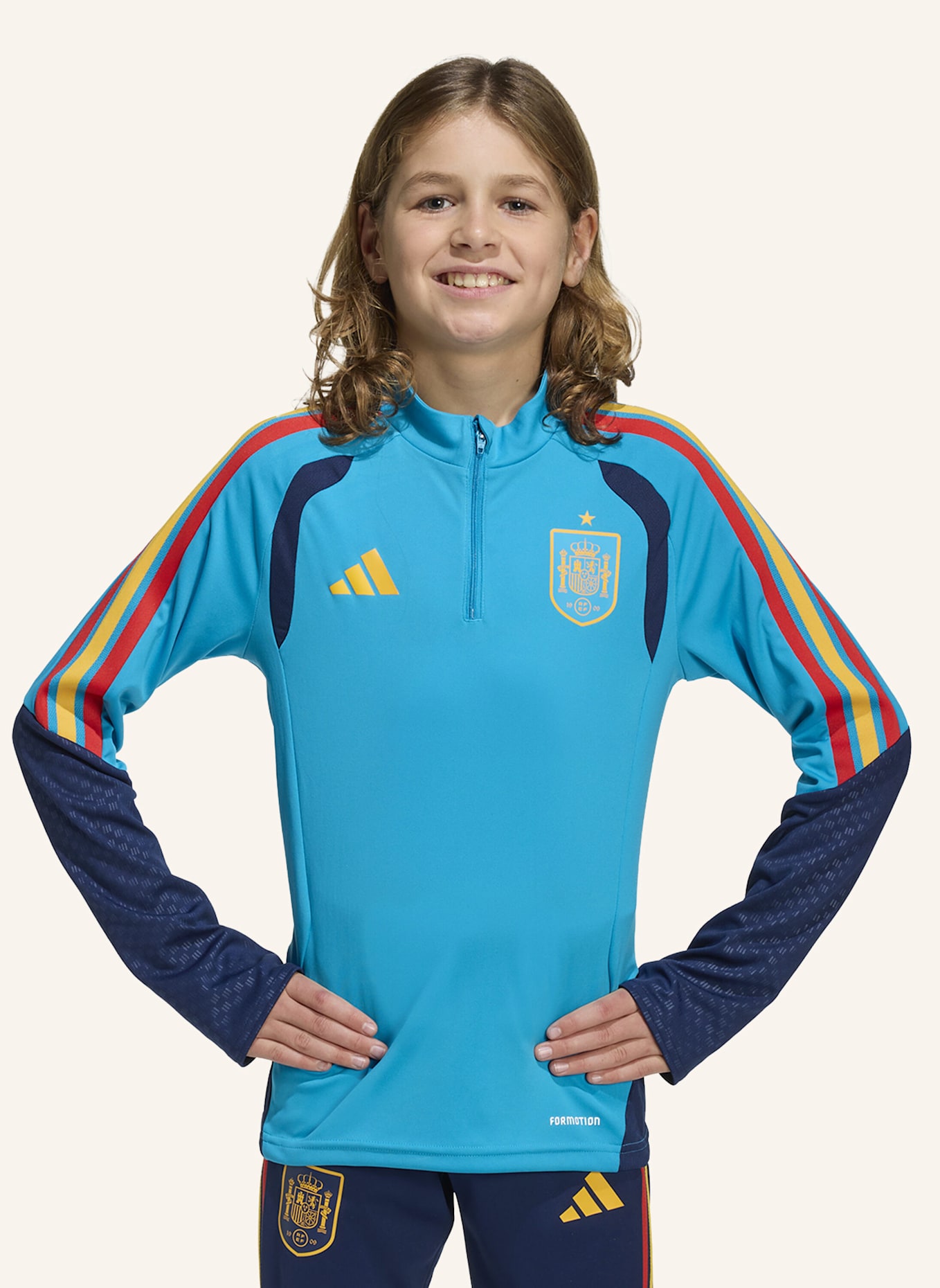 adidas SPANIEN 26 TIRO TRAININGSOBERTEIL KINDER: BLAU