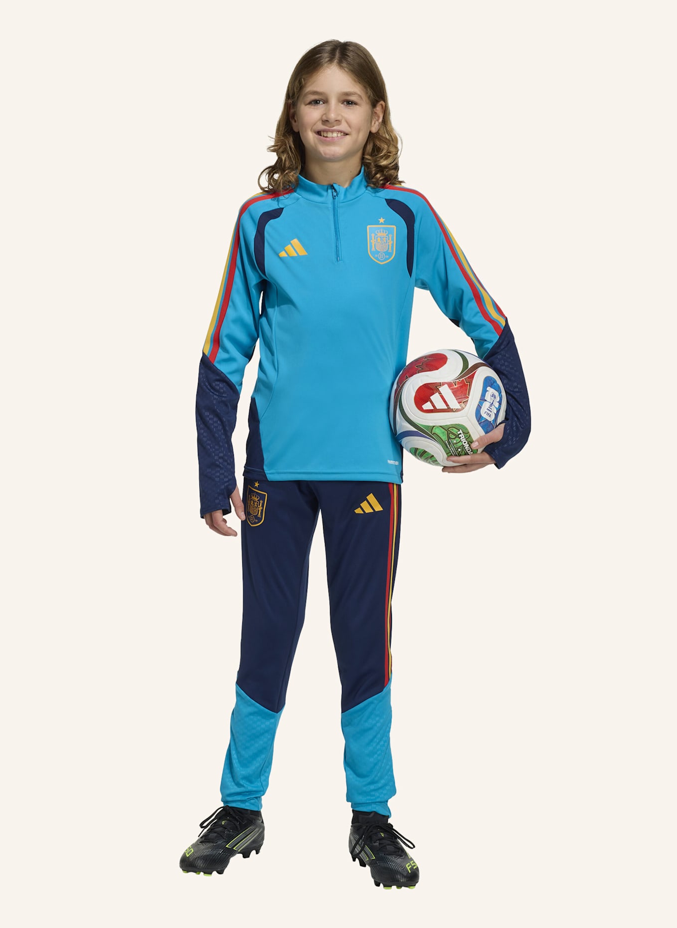 adidas SPANIEN 26 TIRO TRAININGSOBERTEIL KINDER: BLAU