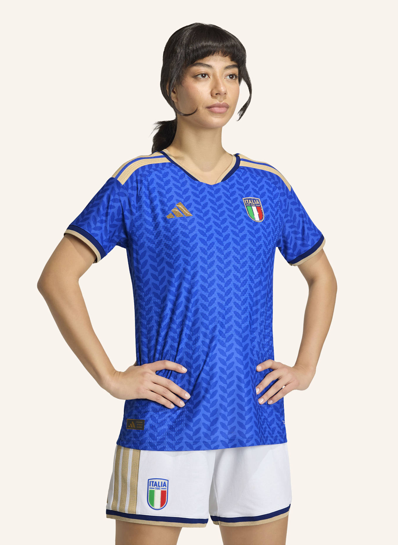 adidas ITALIEN 26 AUTHENTIC HEIMTRIKOT FRAUENTEAM: BLAU