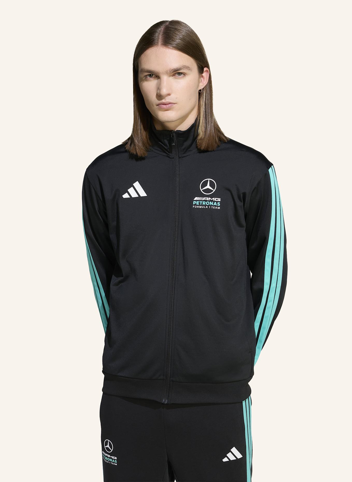 adidas MERCEDES - AMG PETRONAS FORMULA 1 TEAM DNA TRAININGSJACKE: SCHWARZ