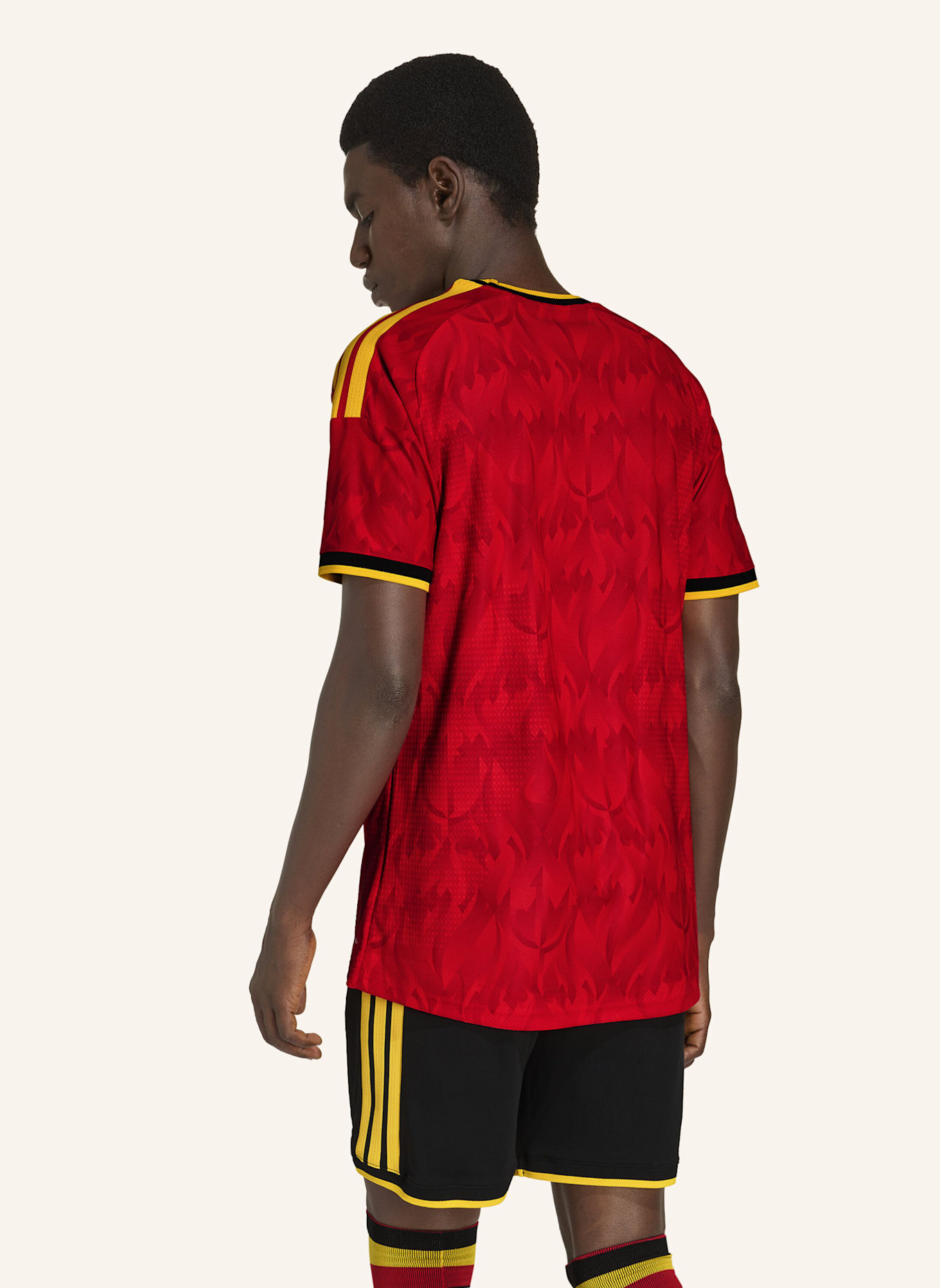 adidas AUTHENTISCHES BELGIEN 26 HEIMTRIKOT: ROT/ GOLD