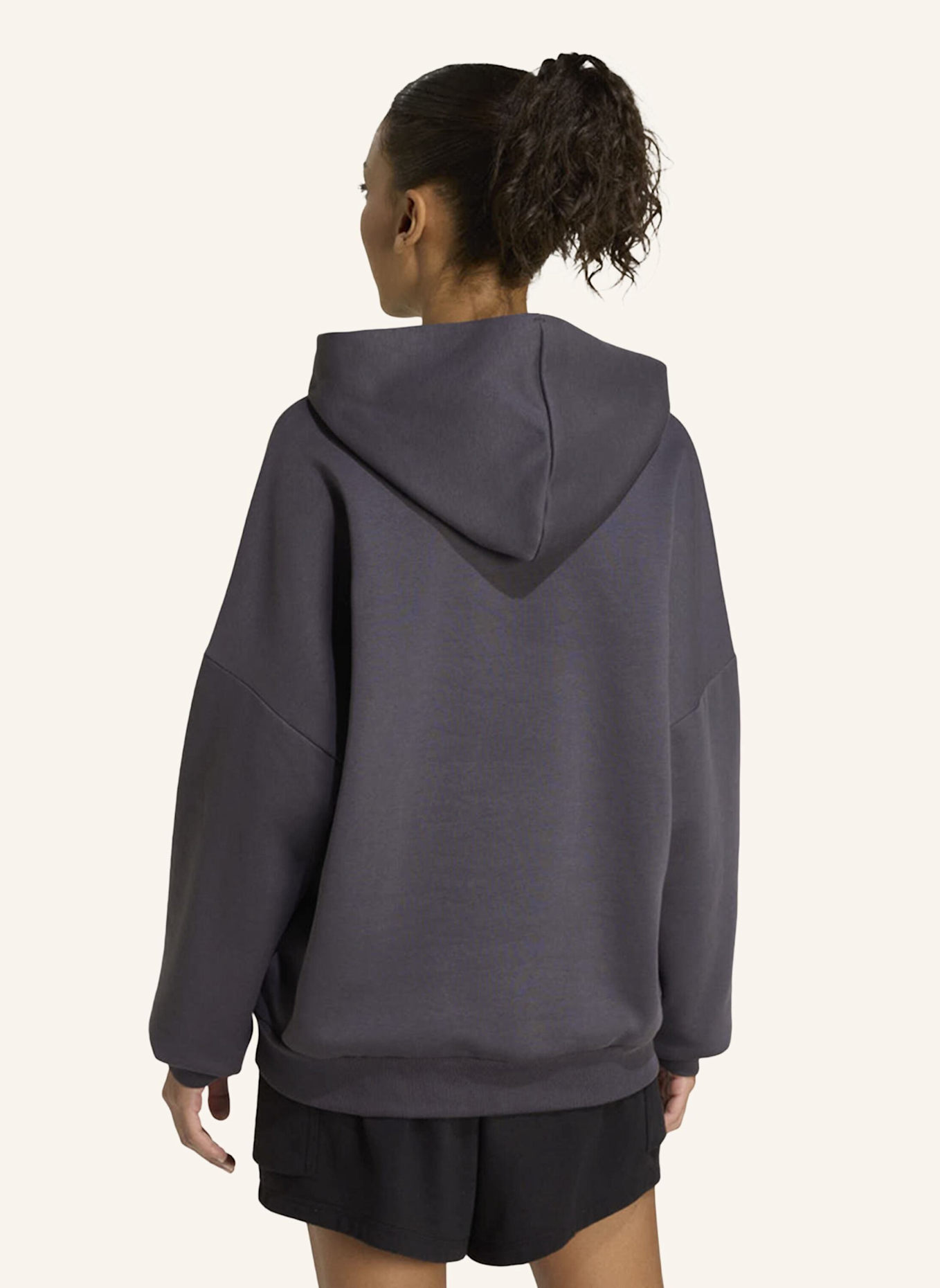 adidas 3-STREIFEN STUDIO HOODIE: LILA