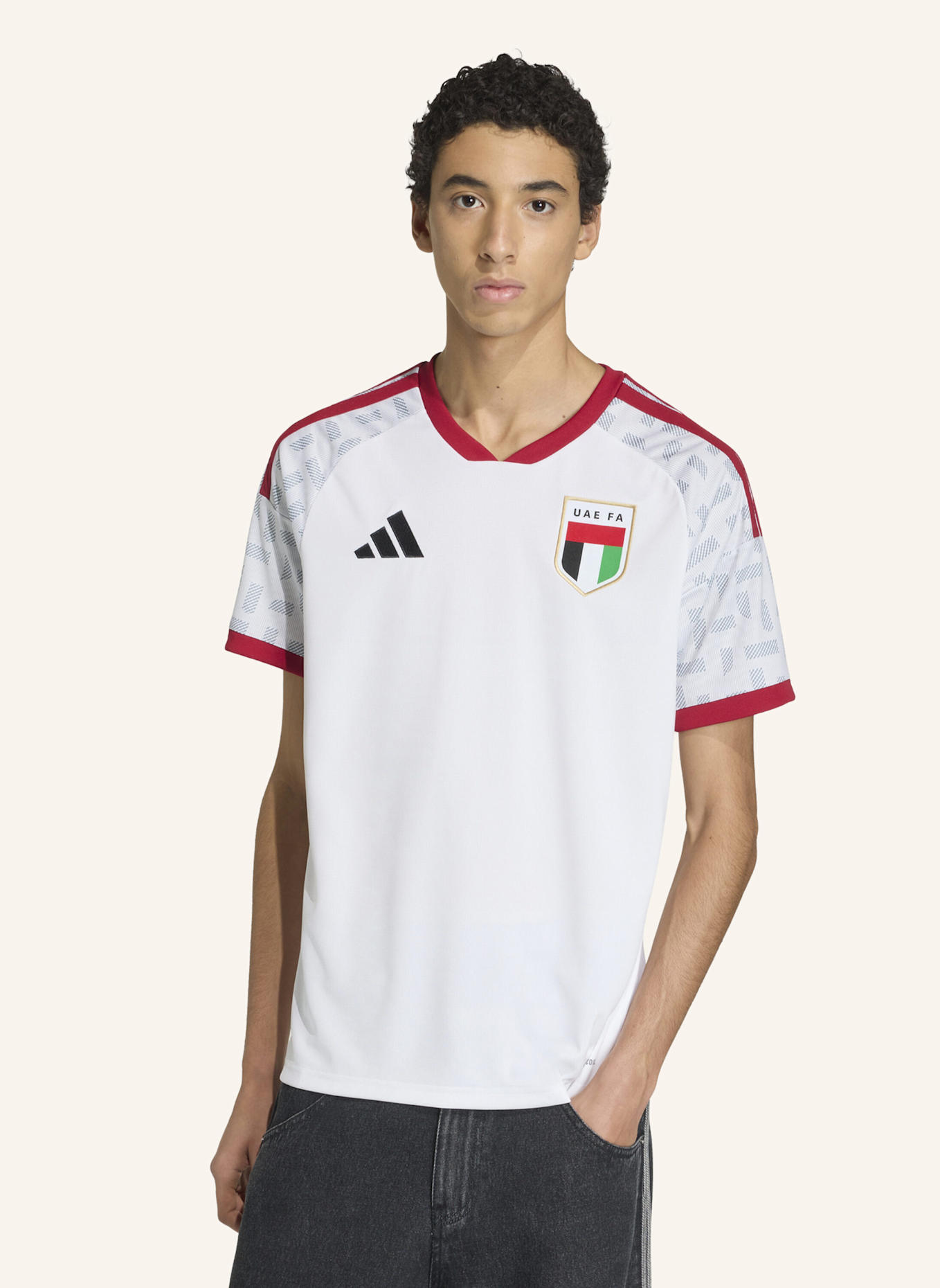 adidas VEREINIGTE ARABISCHE EMIRATE 26 HEIMTRIKOT: WEISS