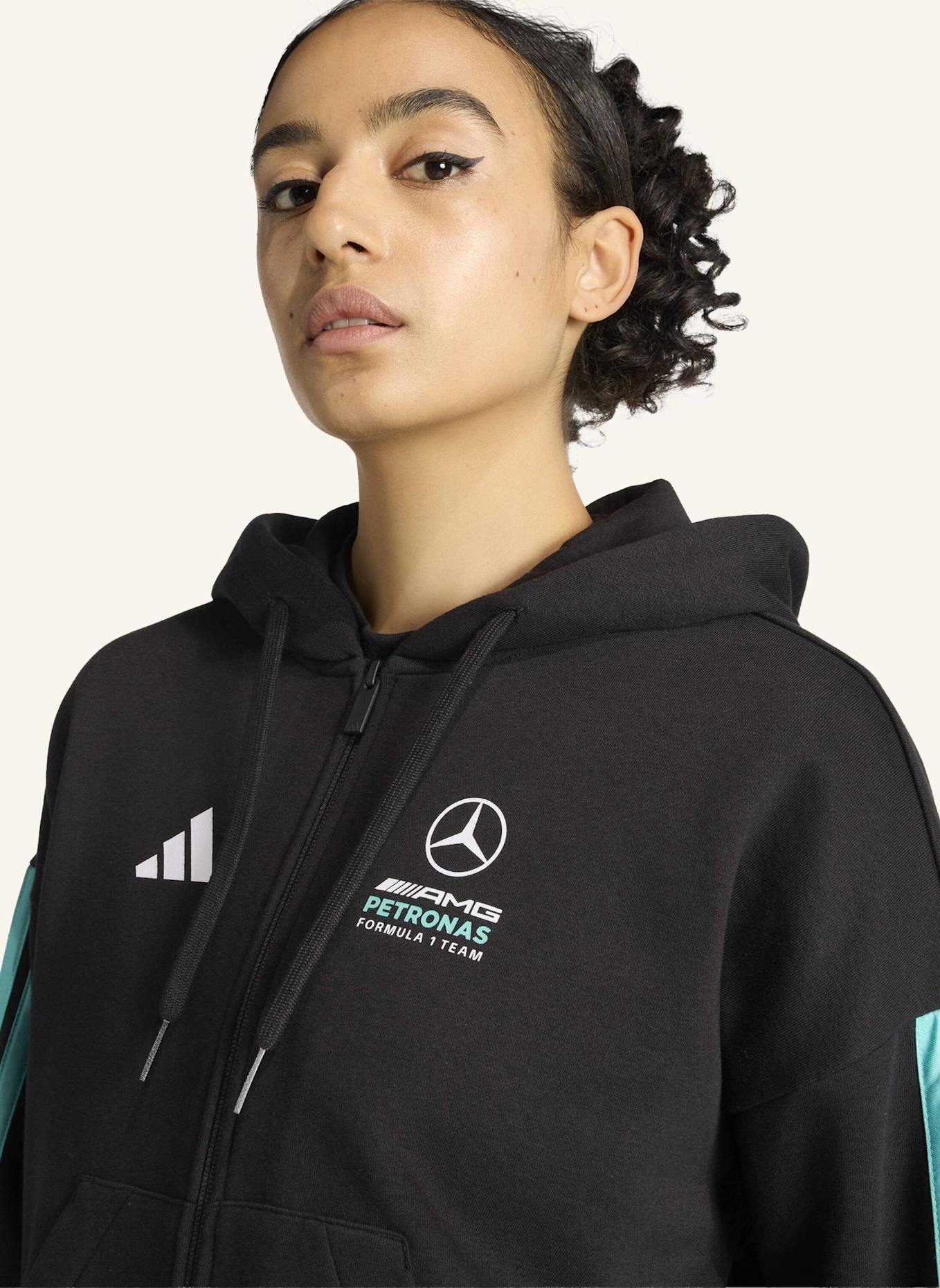 adidas MERCEDES-AMG PETRONAS FORMULA 1 TEAM DNA KAPUZENJACKE: SCHWARZ