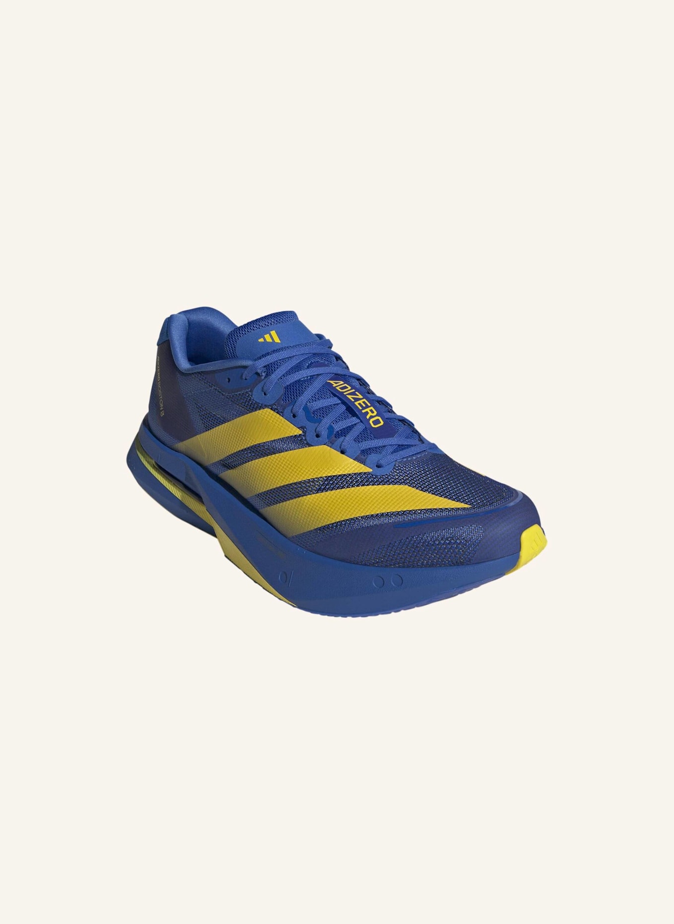 adidas ADIZERO BOSTON 13 SCHUH: BLAU/ GELB/ SCHWARZ