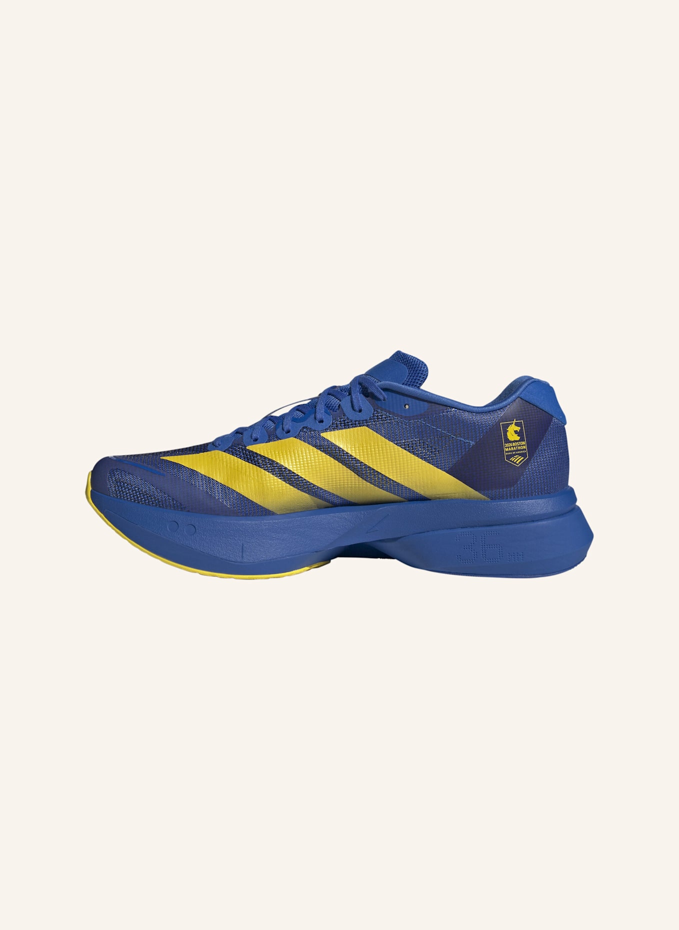 adidas ADIZERO BOSTON 13 SCHUH: BLAU/ GELB/ SCHWARZ