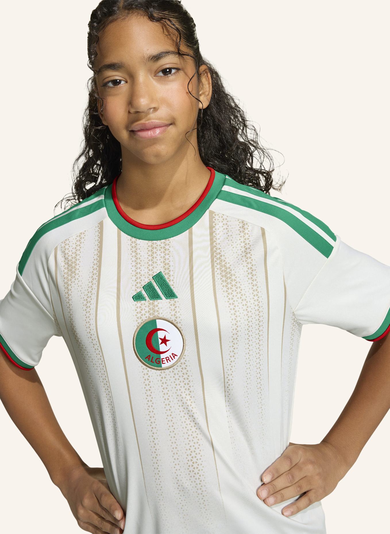 adidas ALGERIEN 26 HEIMTRIKOT KIDS: WEISS
