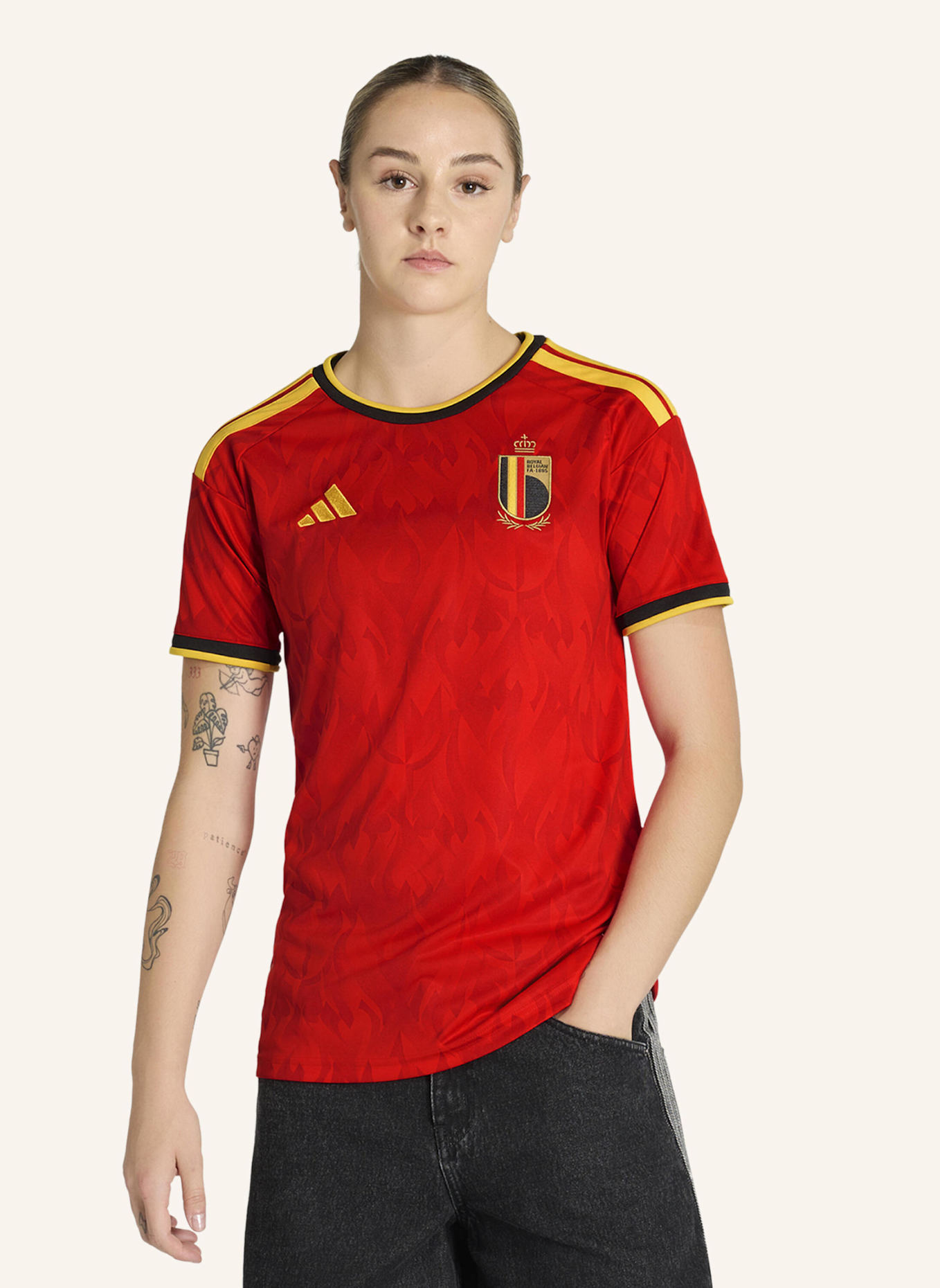 adidas BELGIEN 26 HEIMTRIKOT: ROT/ GOLD