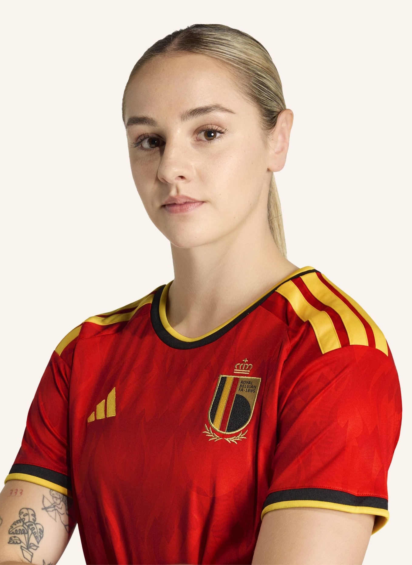 adidas BELGIEN 26 HEIMTRIKOT: ROT/ GOLD