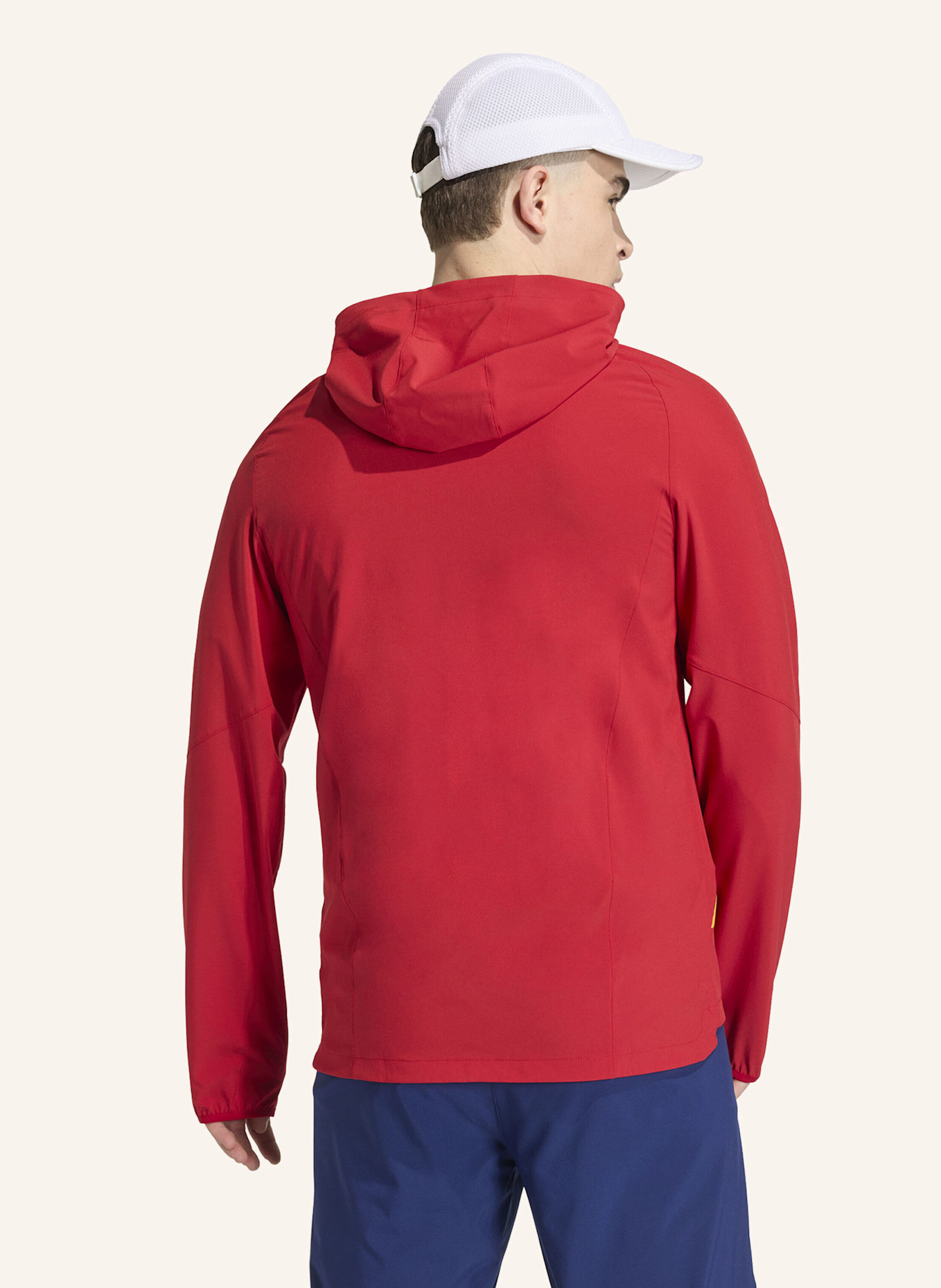 adidas SPANIEN TIRO TRAVEL WINDBREAKER MIT DURCHGEHENDEM REISSVERSCHLUSS: ROT