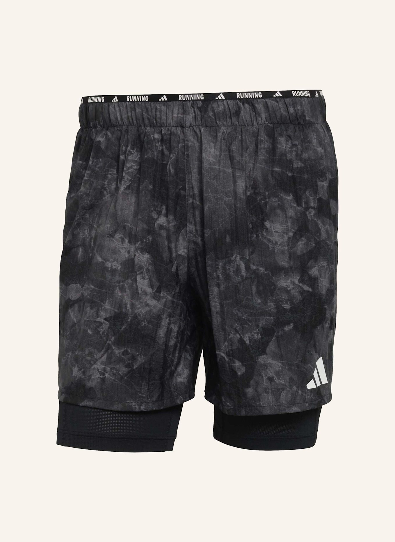adidas ADI365 SPRAY DYE 2IN1 SHORTS: GRAU