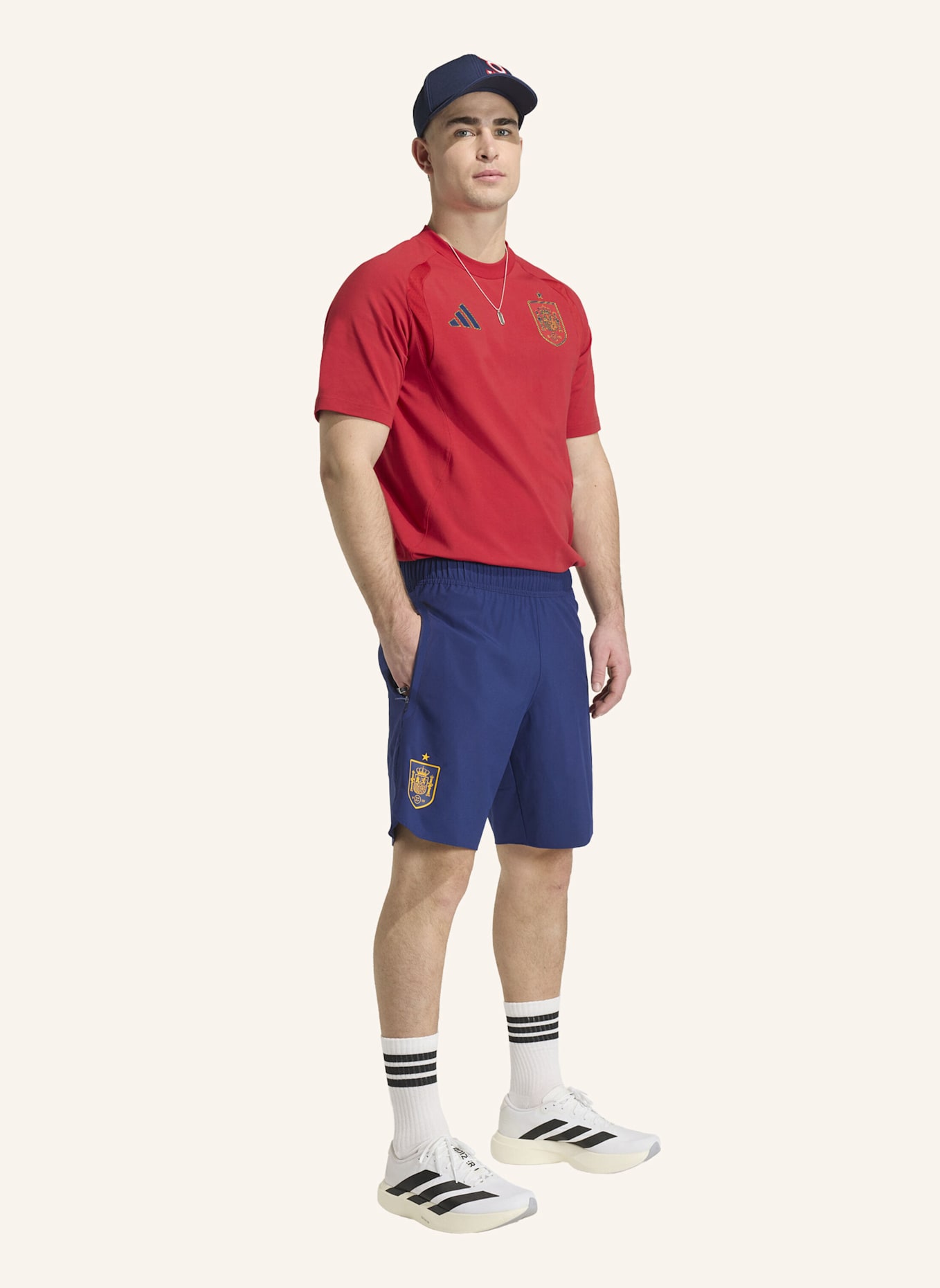 adidas SPANIEN TIRO TRAVEL SHORTS: BLAU