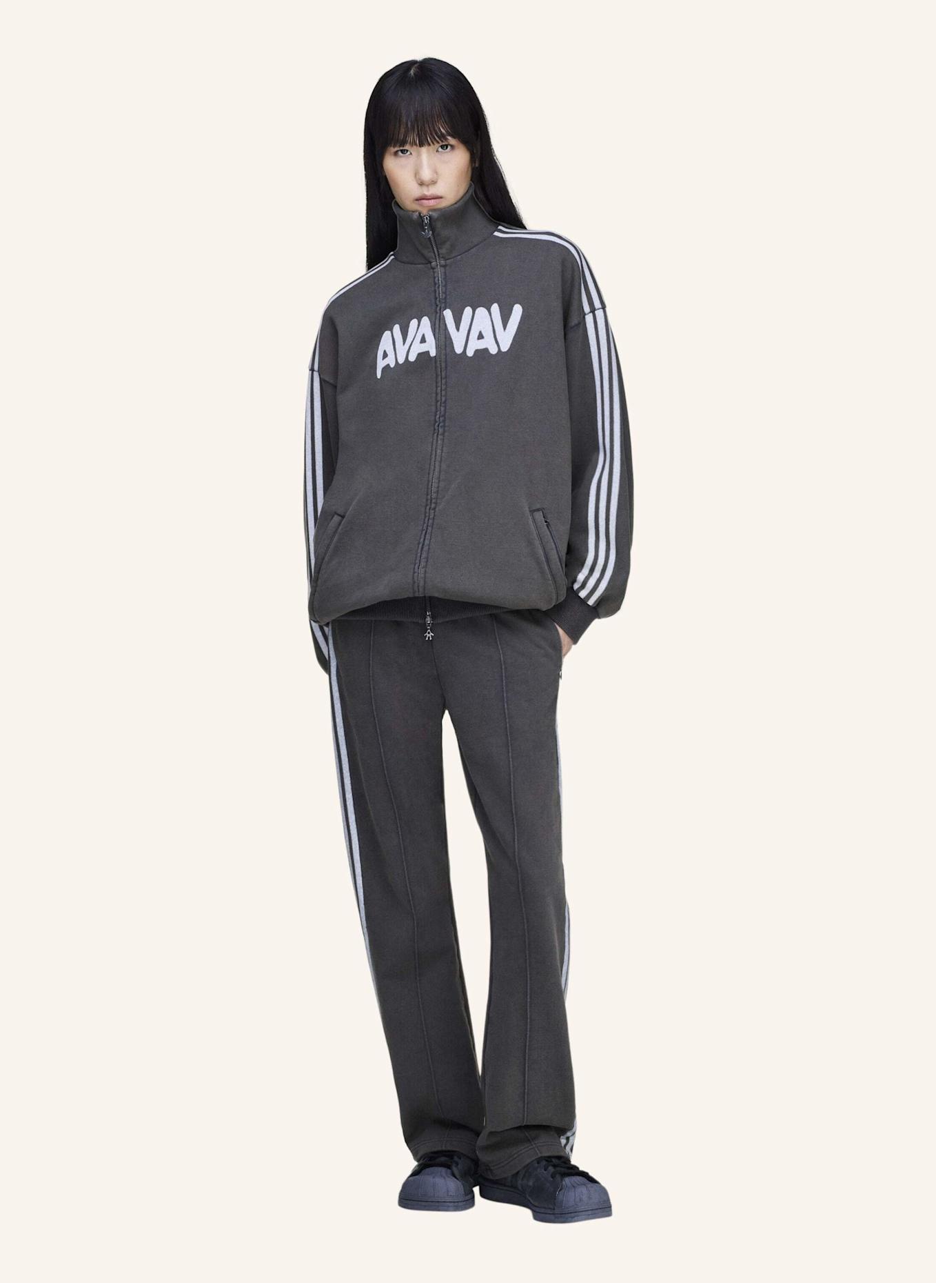 adidas Originals ADIDAS ORIGINALS BY AVAVAV TRAININGSJACKE AUS FRENCH TERRY: GRAU