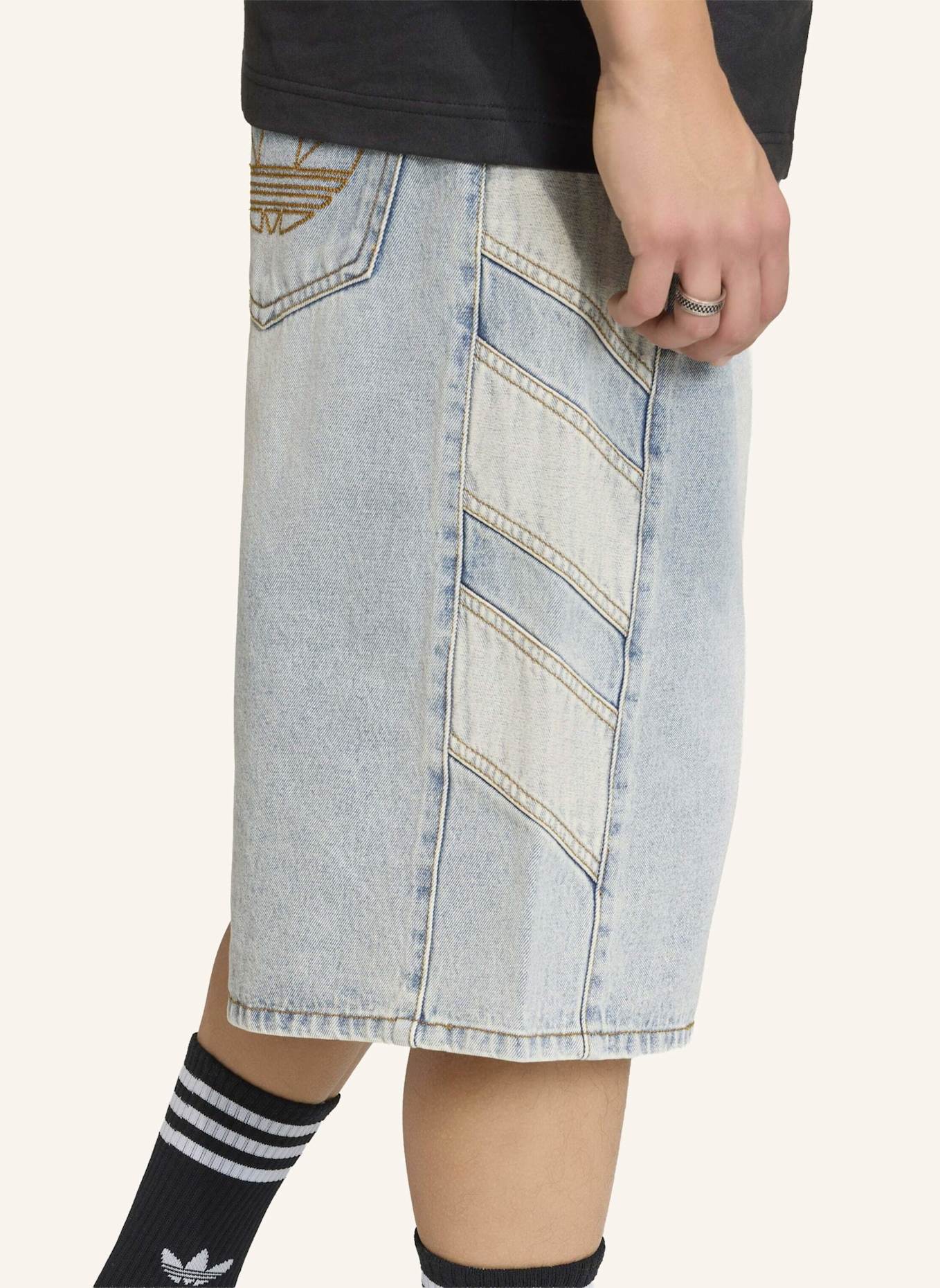 adidas Originals DENIM SHORTS: BLAU