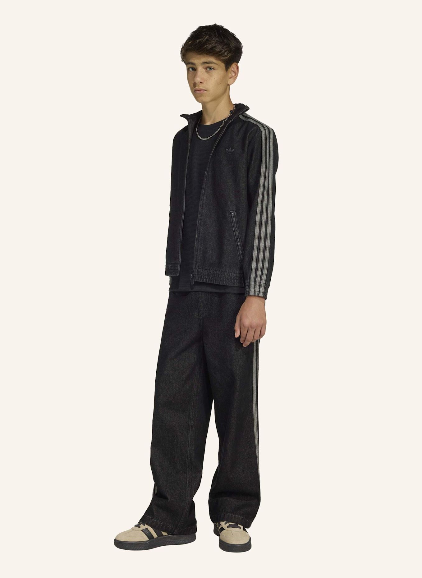 adidas Originals FIREBIRD TRACKTOP DENIM: SCHWARZ