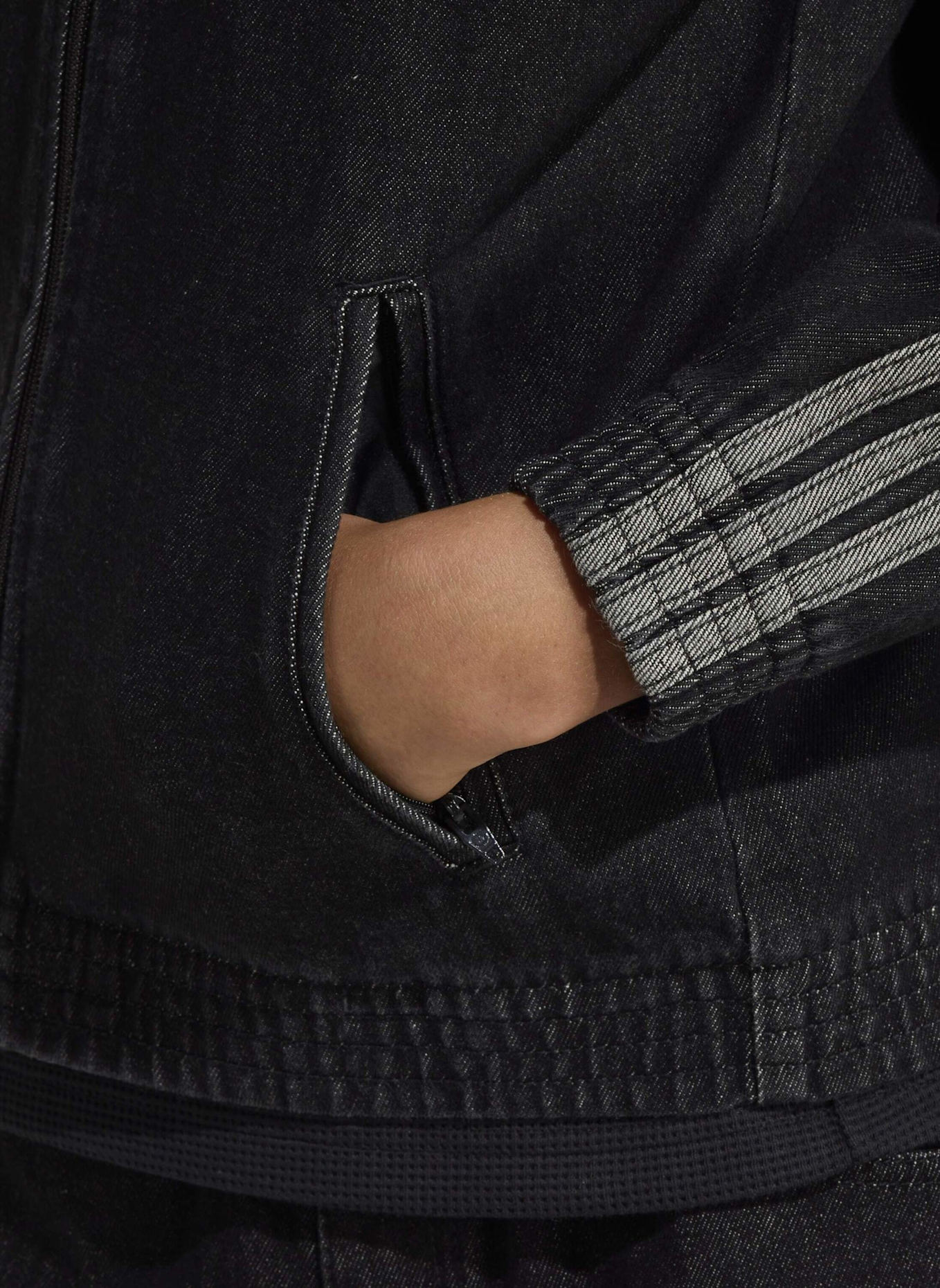 adidas Originals FIREBIRD TRACKTOP DENIM: SCHWARZ