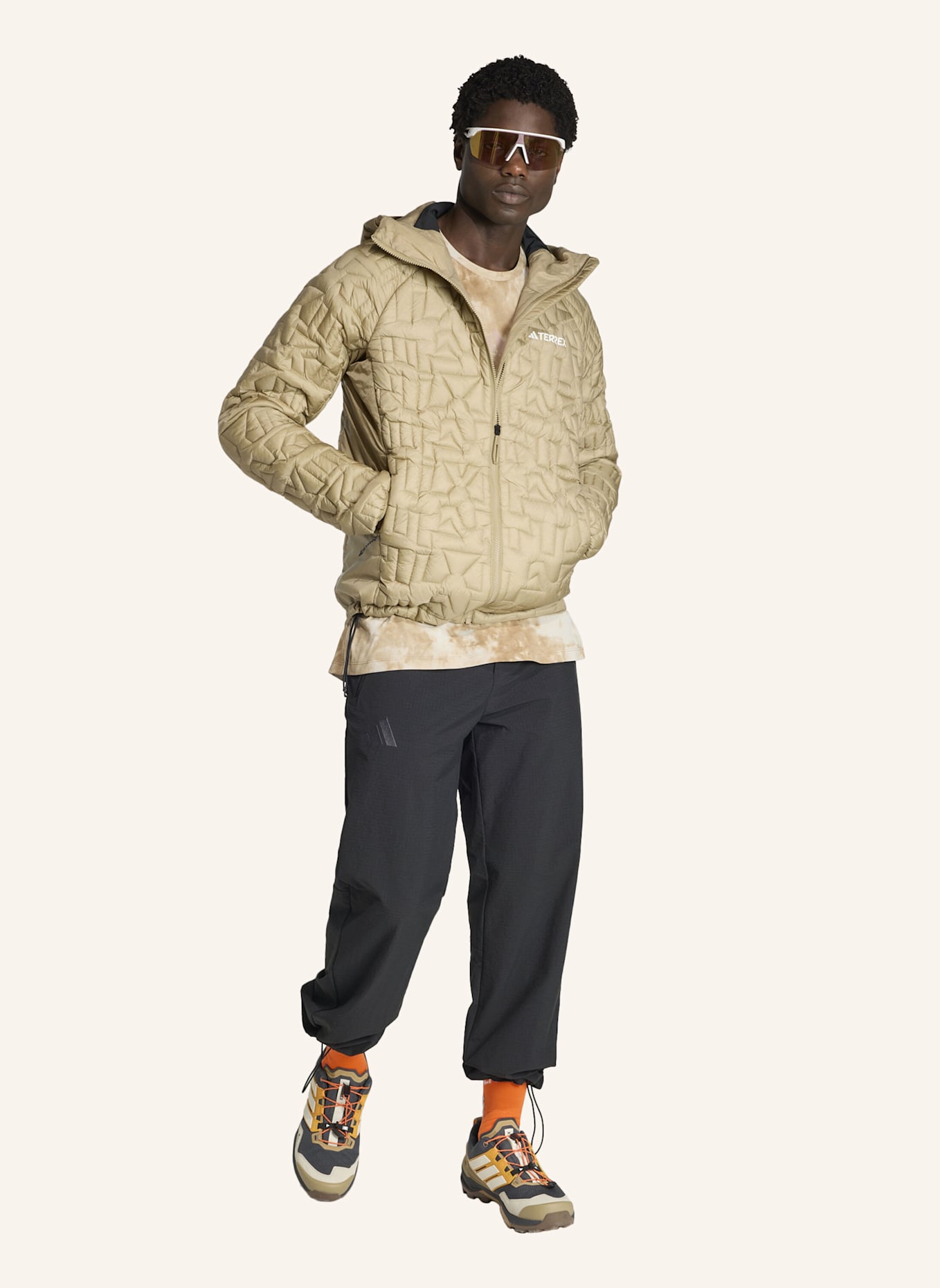 adidas TERREX Steppjacke TERREX XPERIOR PRIMALOFT LOOSE FILL HOODED: BEIGE
