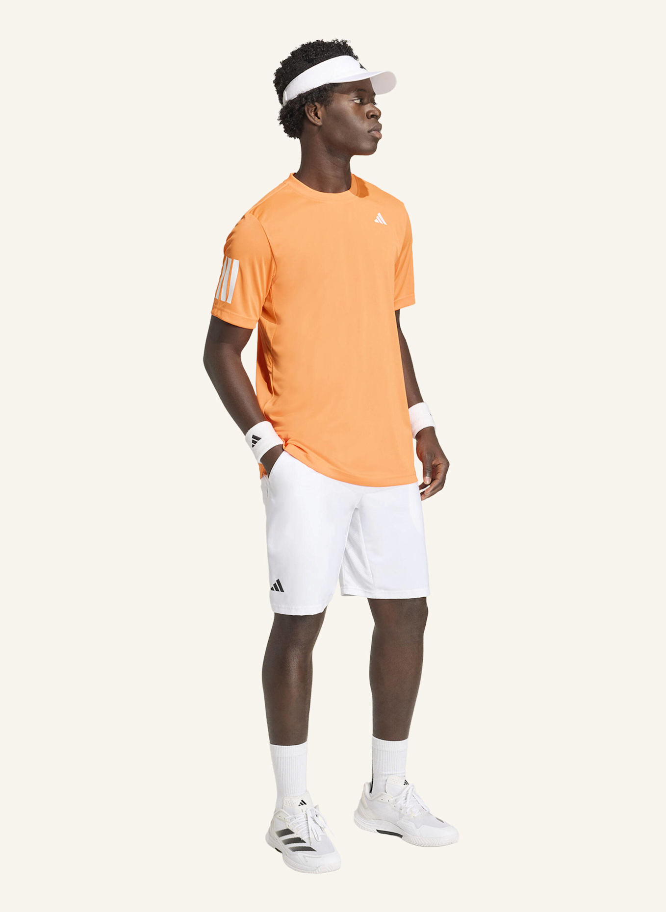 adidas T-Shirt CLUB TENNIS CLIMACOOL 3-STRIPES: ORANGE
