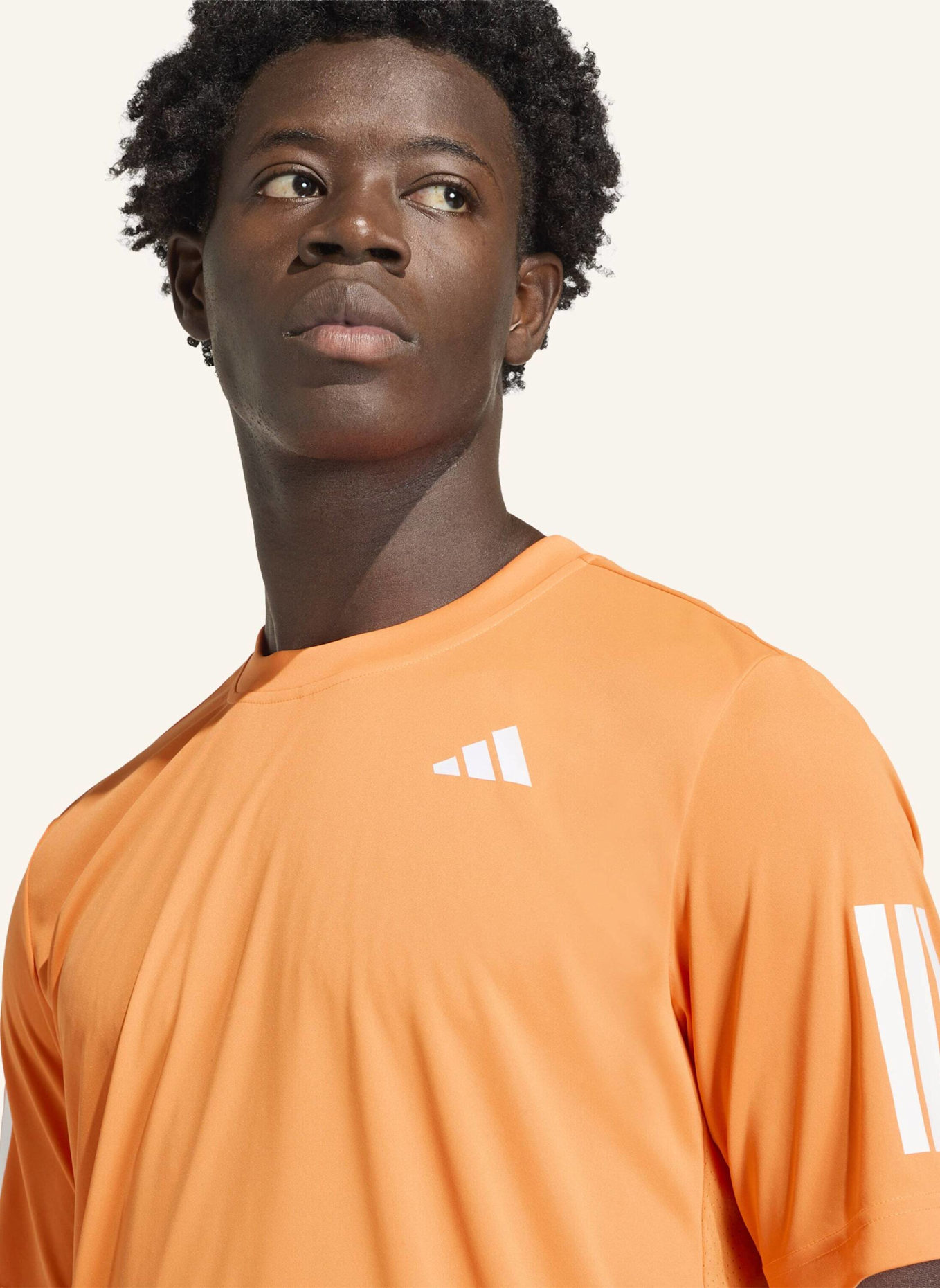 adidas T-Shirt CLUB TENNIS CLIMACOOL 3-STRIPES: ORANGE