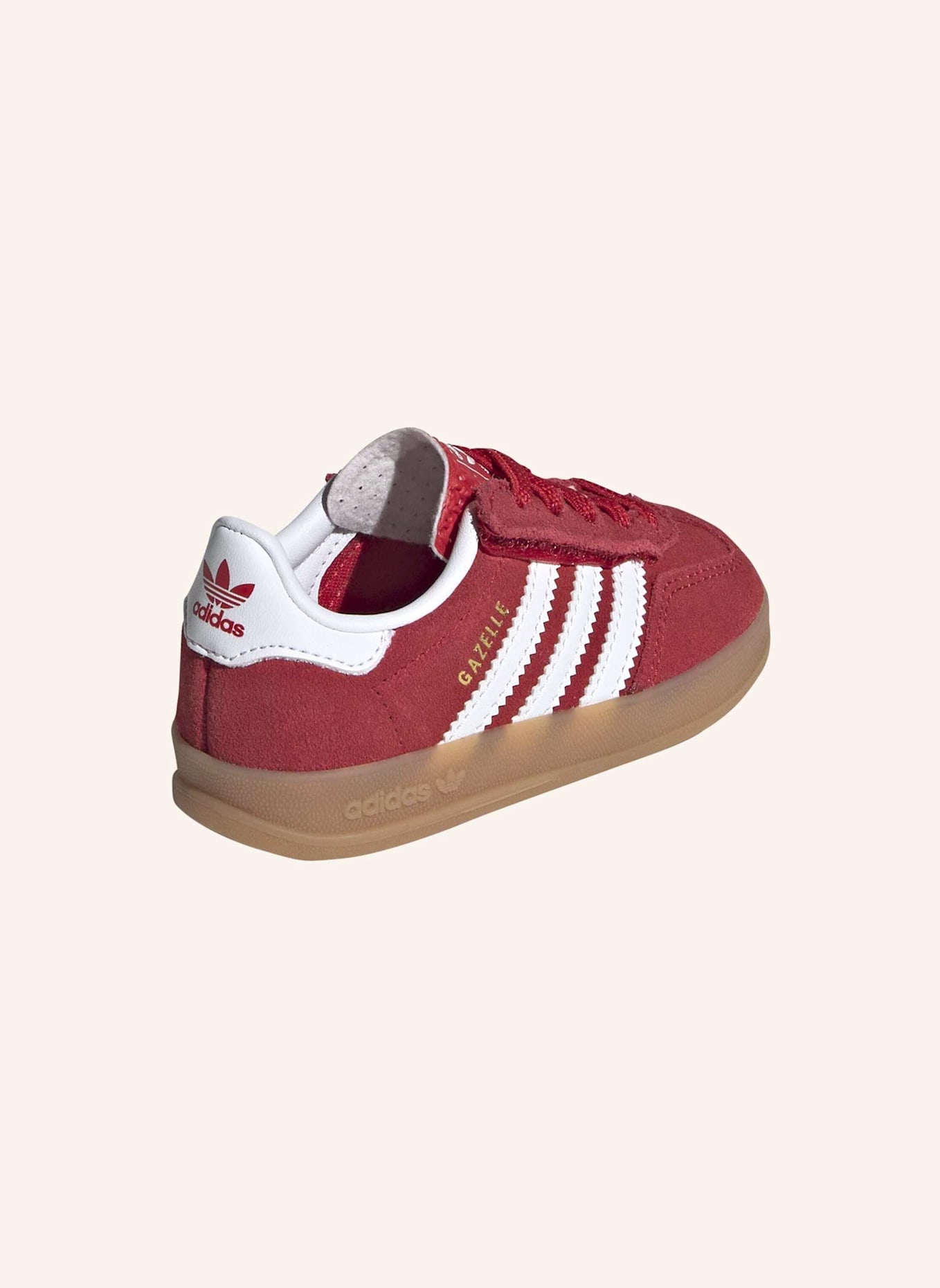 adidas Originals GAZELLE INDOOR COMFORT CLOSURE ELASTIC LACE SCHUH: WEISS/ BEIGE