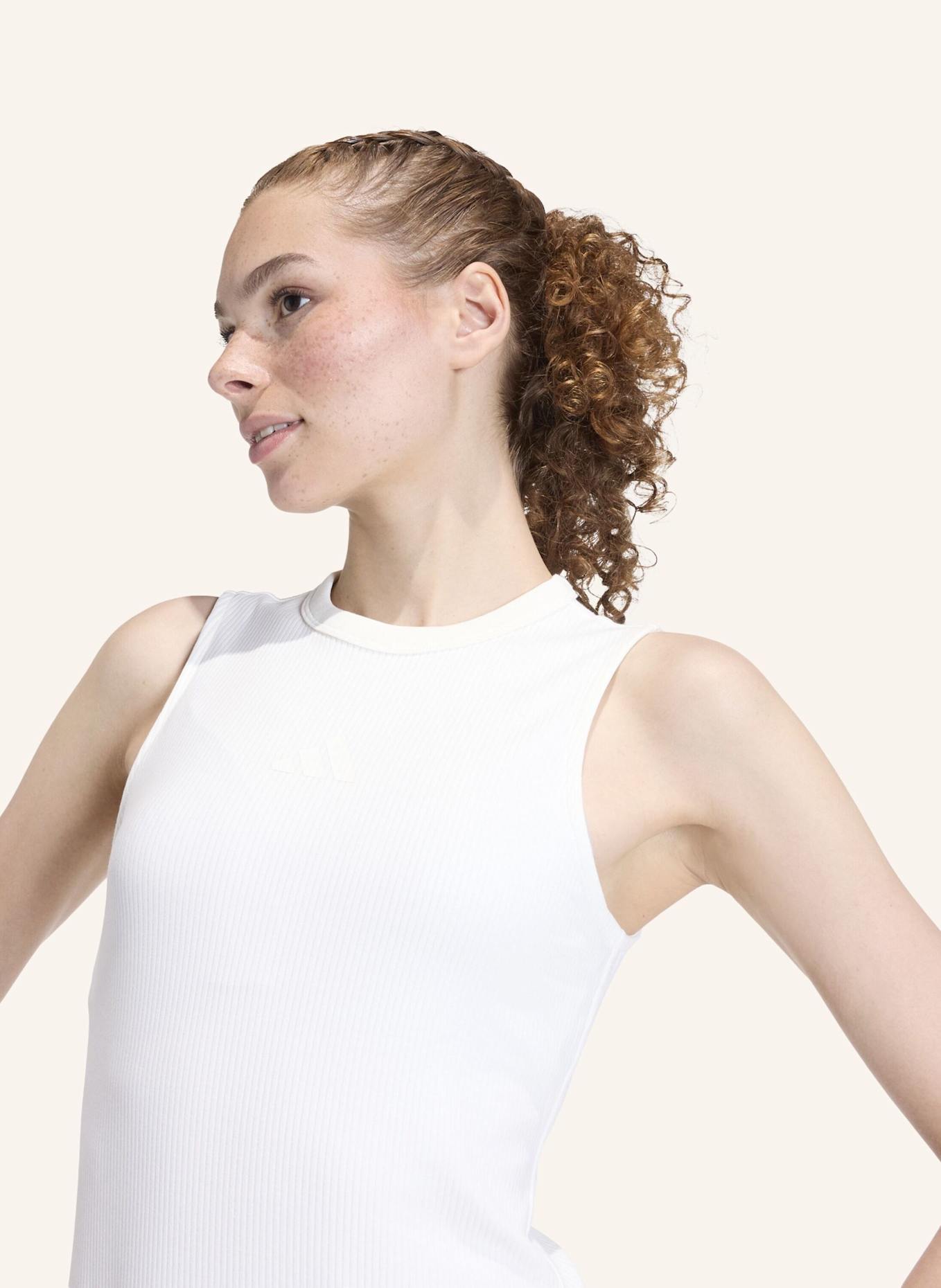 adidas ALL SZN RIB KLEID: WEISS