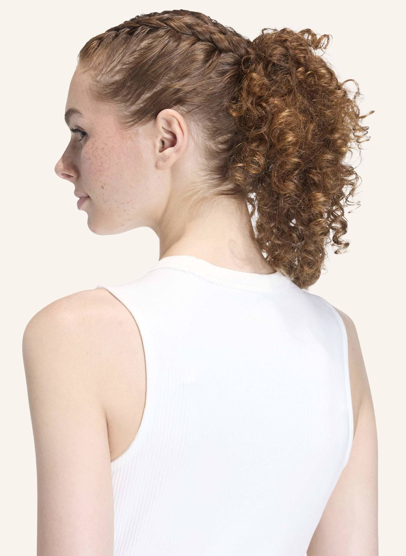 adidas ALL SZN RIB KLEID: WEISS