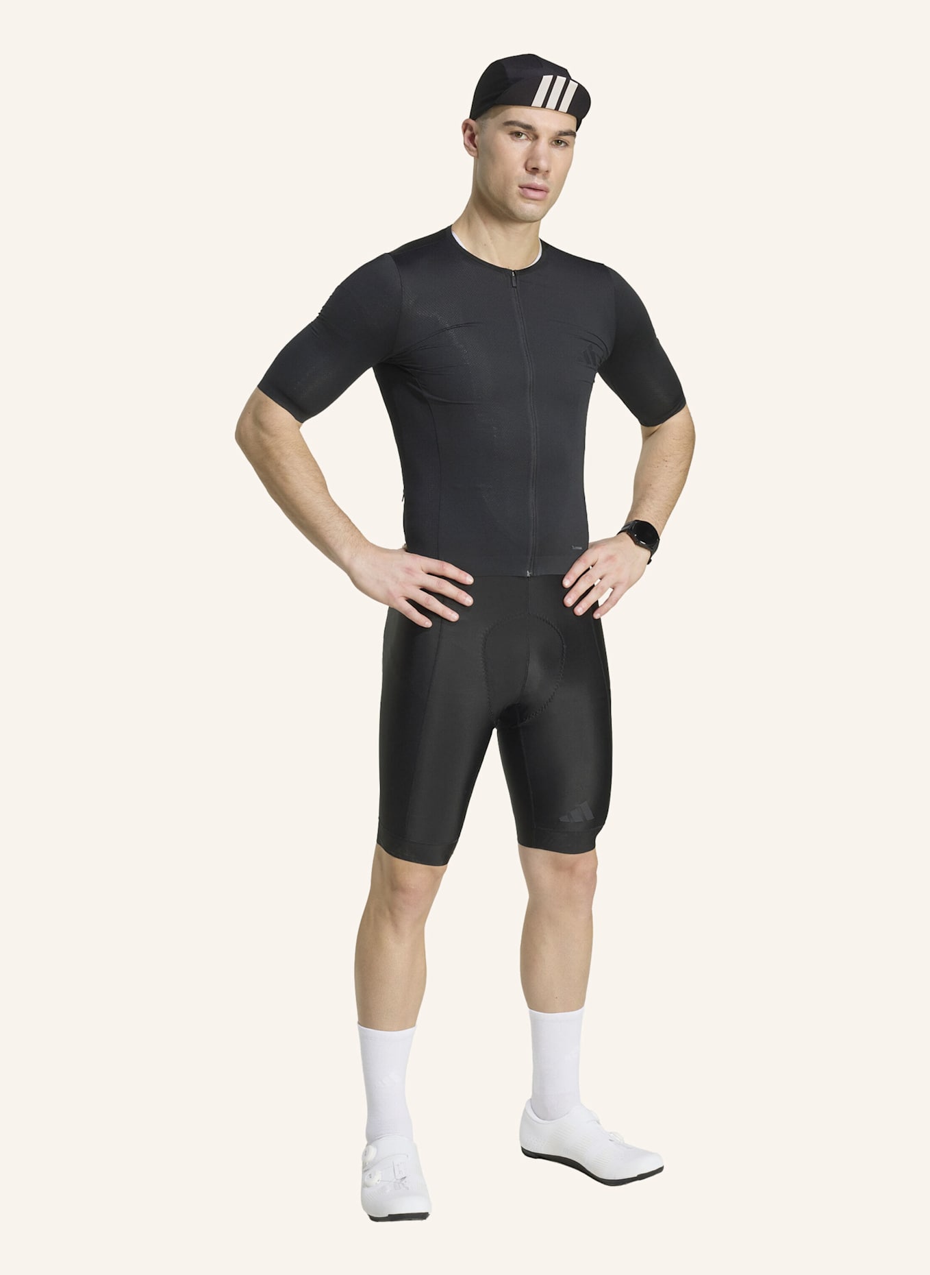 adidas TEMPO RADTRIKOT: SCHWARZ