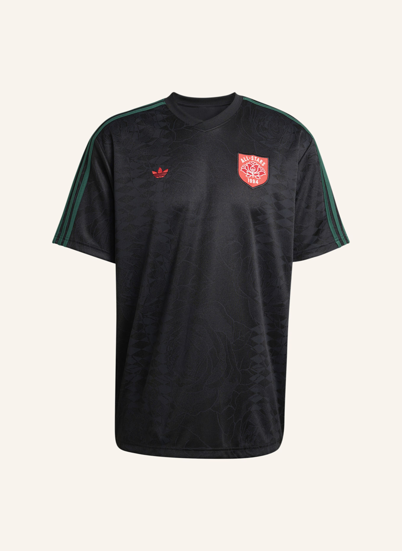 adidas Originals TRIKOT ROSES: SCHWARZ/ GRÜN